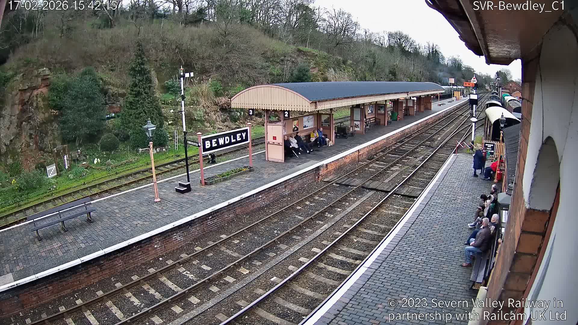 Bewdley Station İnside on the Severn Valley Railway Live Cam - Bewdley, Wyre Forest, Worcestershire, West Midlands, England, United Kingdomth on the Severn Valley Railway 2025-02-27 22:40