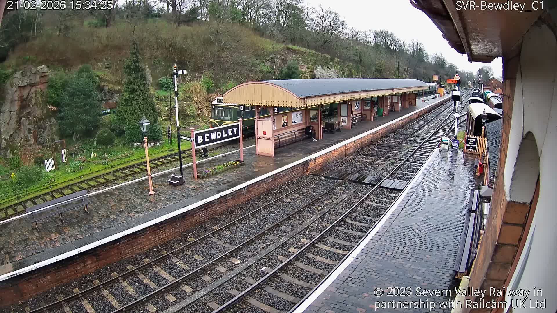 Bewdley Station İnside on the Severn Valley Railway Live Cam - Bewdley, Wyre Forest, Worcestershire, West Midlands, England, United Kingdomth on the Severn Valley Railway 2025-02-27 22:40
