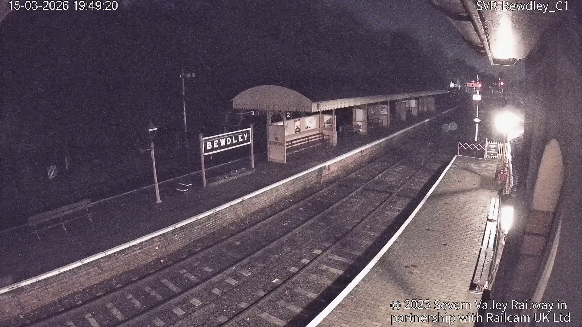 Bewdley Station İnside on the Severn Valley Railway Live Cam - Bewdley, Wyre Forest, Worcestershire, West Midlands, England, United Kingdomth on the Severn Valley Railway 2025-02-27 22:40