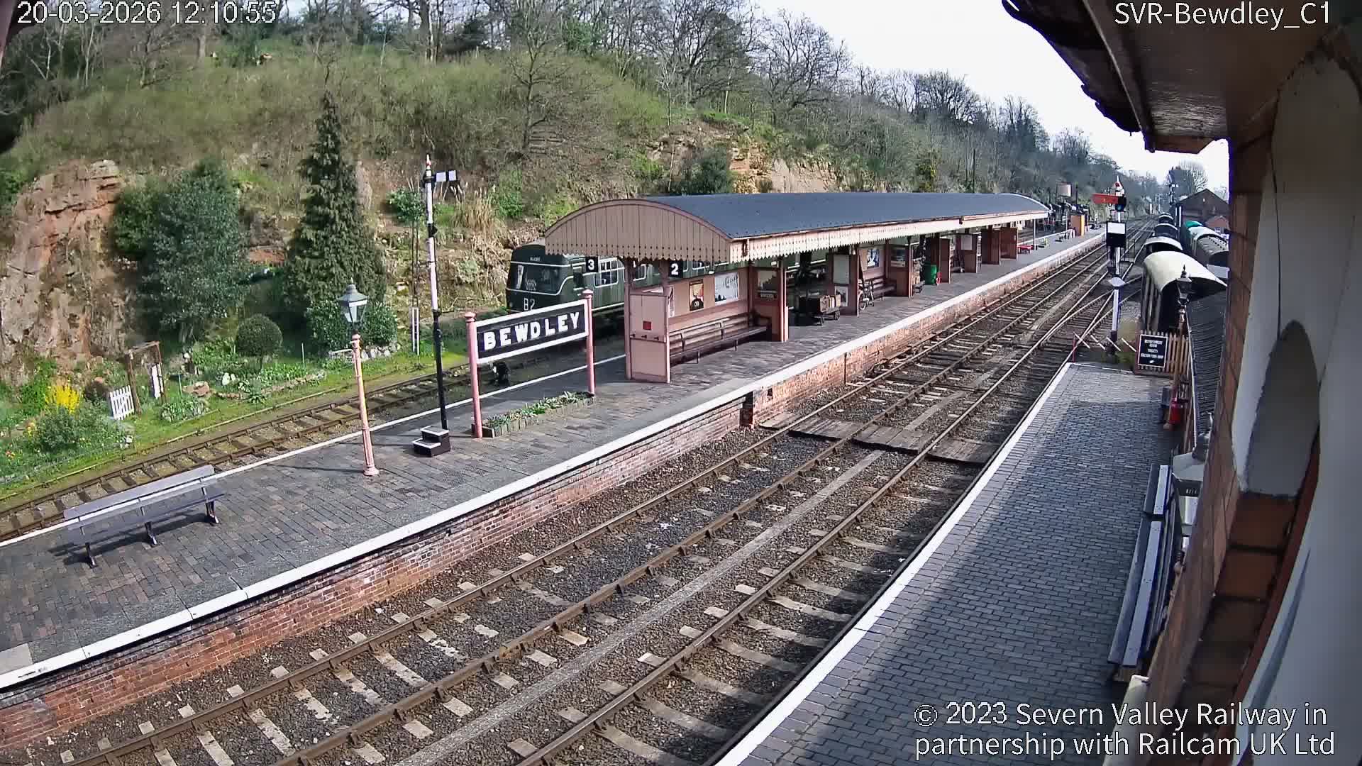 Bewdley Station İnside on the Severn Valley Railway Live Cam - Bewdley, Wyre Forest, Worcestershire, West Midlands, England, United Kingdomth on the Severn Valley Railway 2025-02-27 22:40