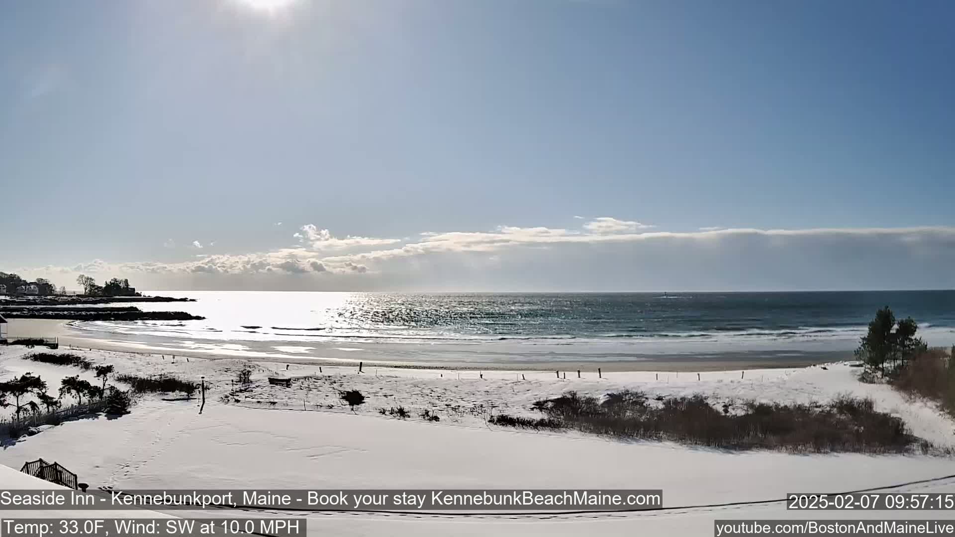 Seaside Inn Kennebunk Beach Live Cam- Kennebunk, Maine, USA
