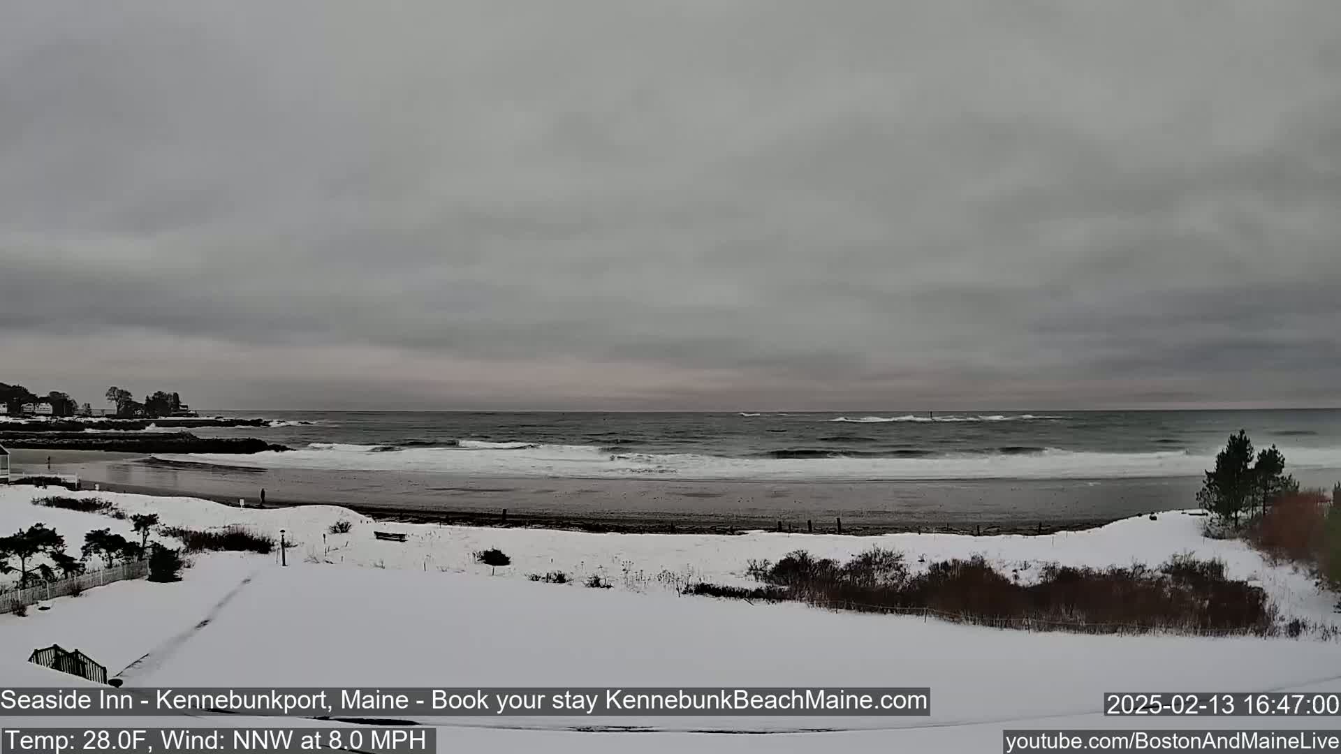 Seaside Inn Kennebunk Beach Live Cam- Kennebunk, Maine, USA