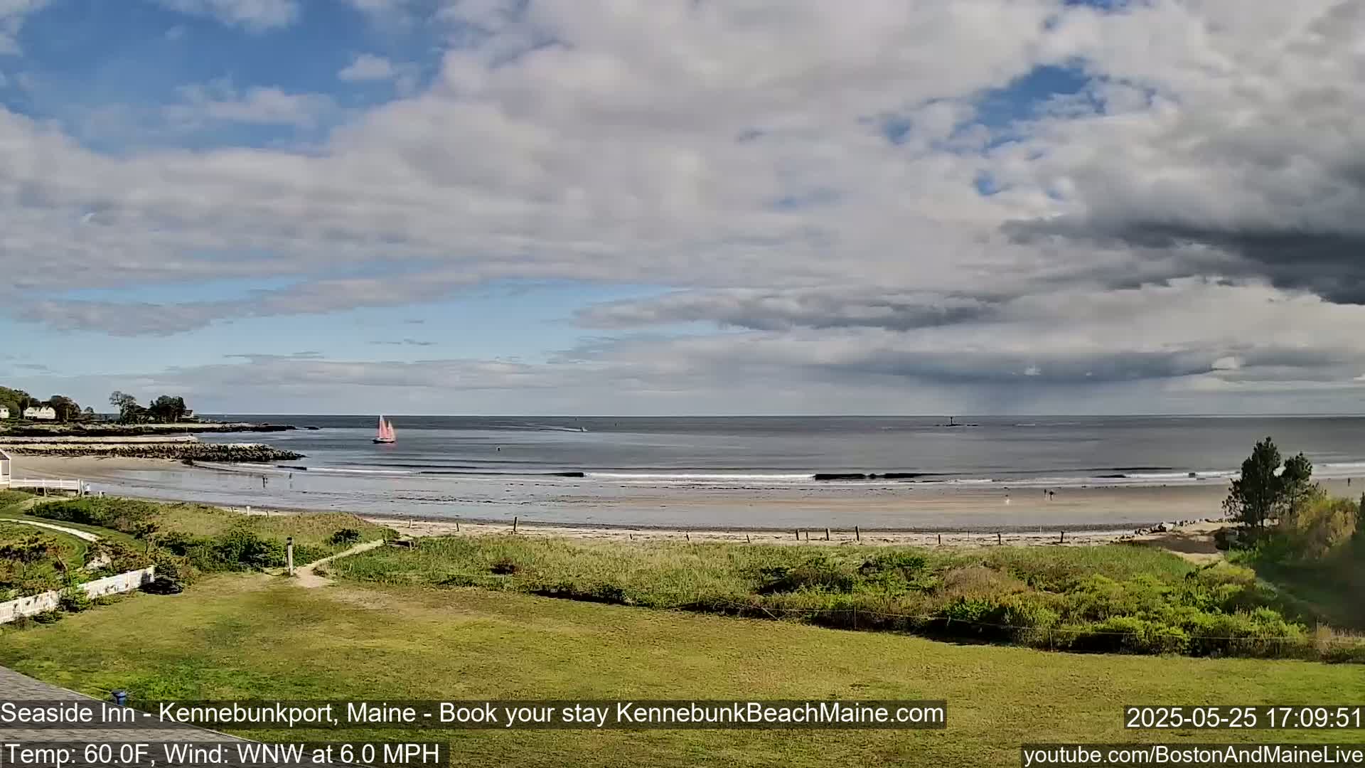 Seaside Inn Kennebunk Beach Live Cam- Kennebunk, Maine, USA