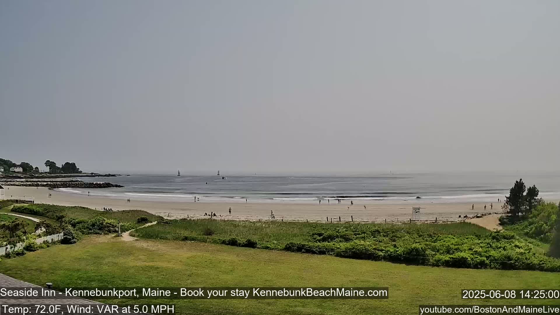 Seaside Inn Kennebunk Beach Live Cam- Kennebunk, Maine, USA