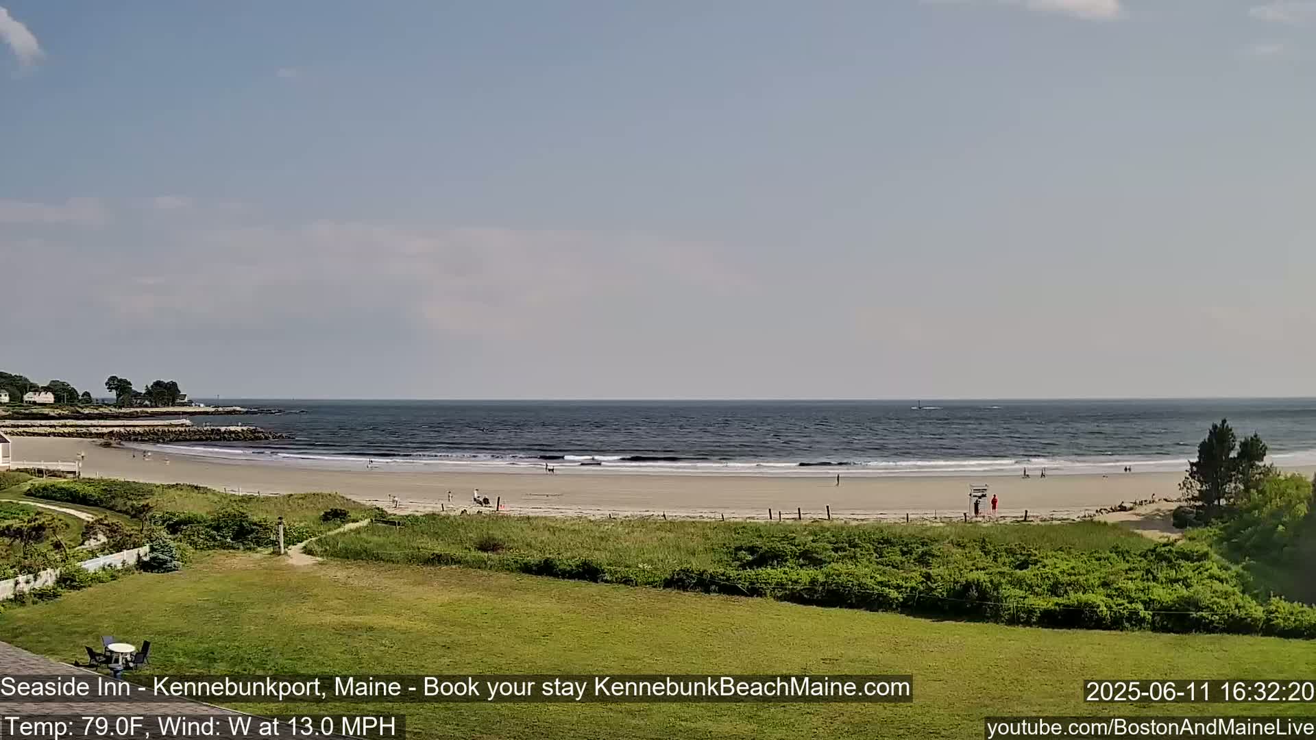 Seaside Inn Kennebunk Beach Live Cam- Kennebunk, Maine, USA