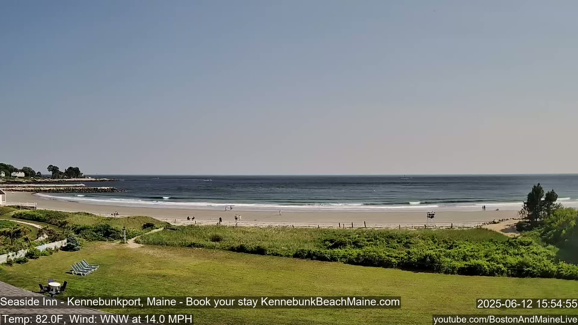 Seaside Inn Kennebunk Beach Live Cam- Kennebunk, Maine, USA