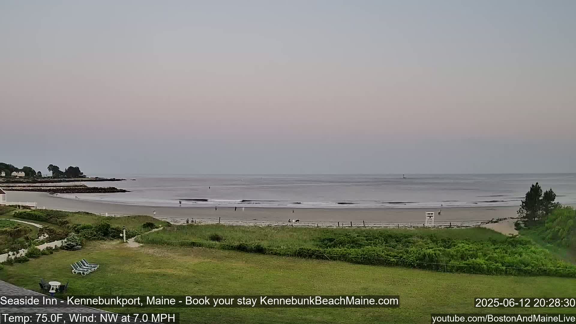 Seaside Inn Kennebunk Beach Live Cam- Kennebunk, Maine, USA