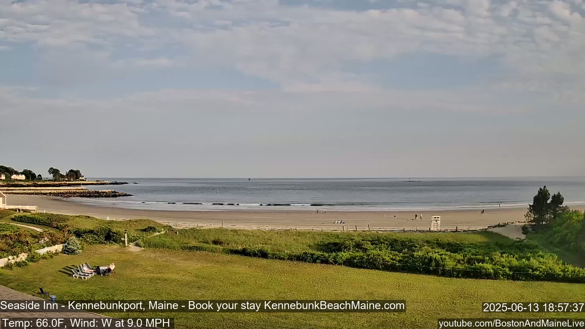 Seaside Inn Kennebunk Beach Live Cam- Kennebunk, Maine, USA