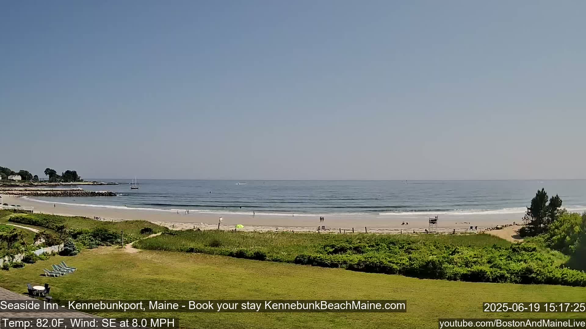 Seaside Inn Kennebunk Beach Live Cam- Kennebunk, Maine, USA