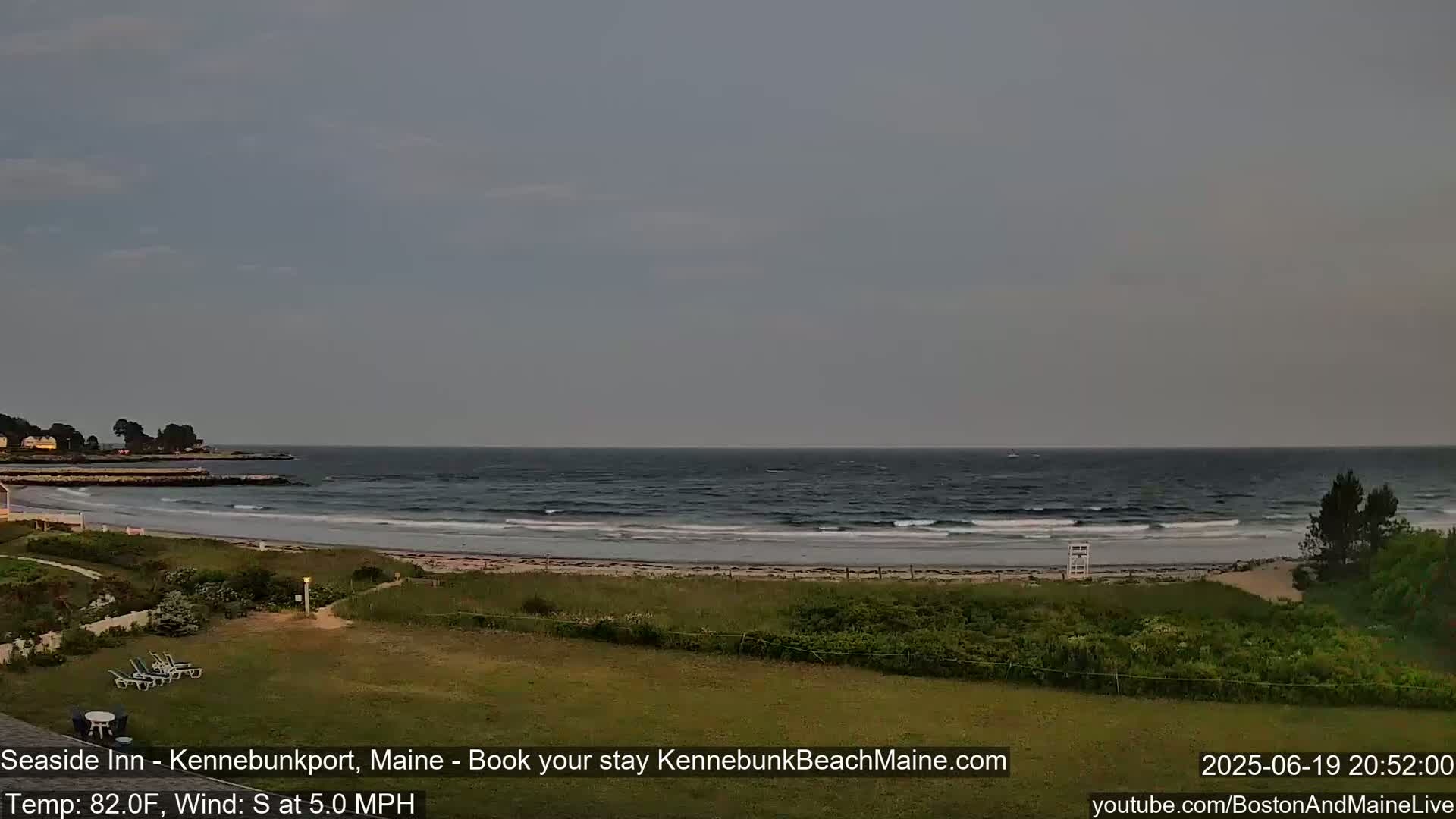 Seaside Inn Kennebunk Beach Live Cam- Kennebunk, Maine, USA