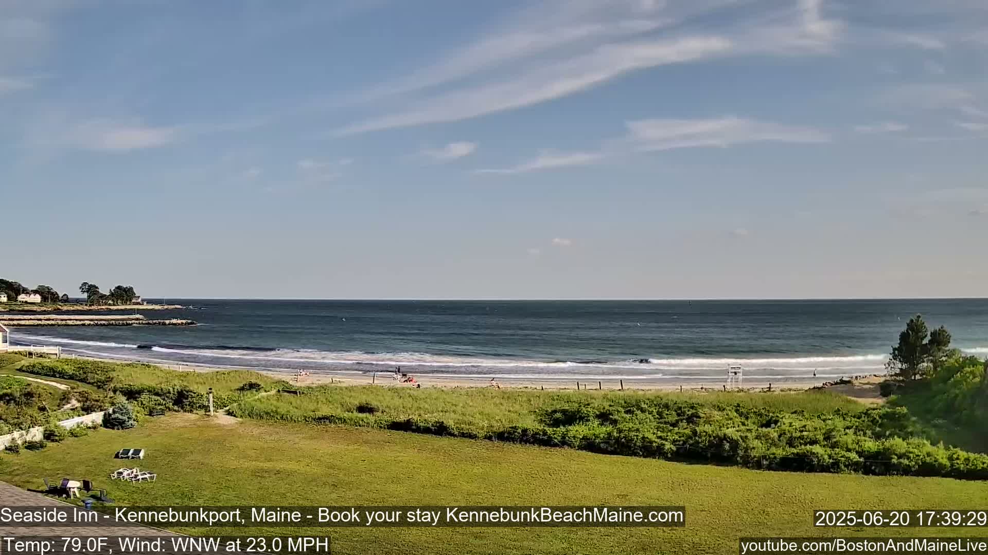 Seaside Inn Kennebunk Beach Live Cam- Kennebunk, Maine, USA