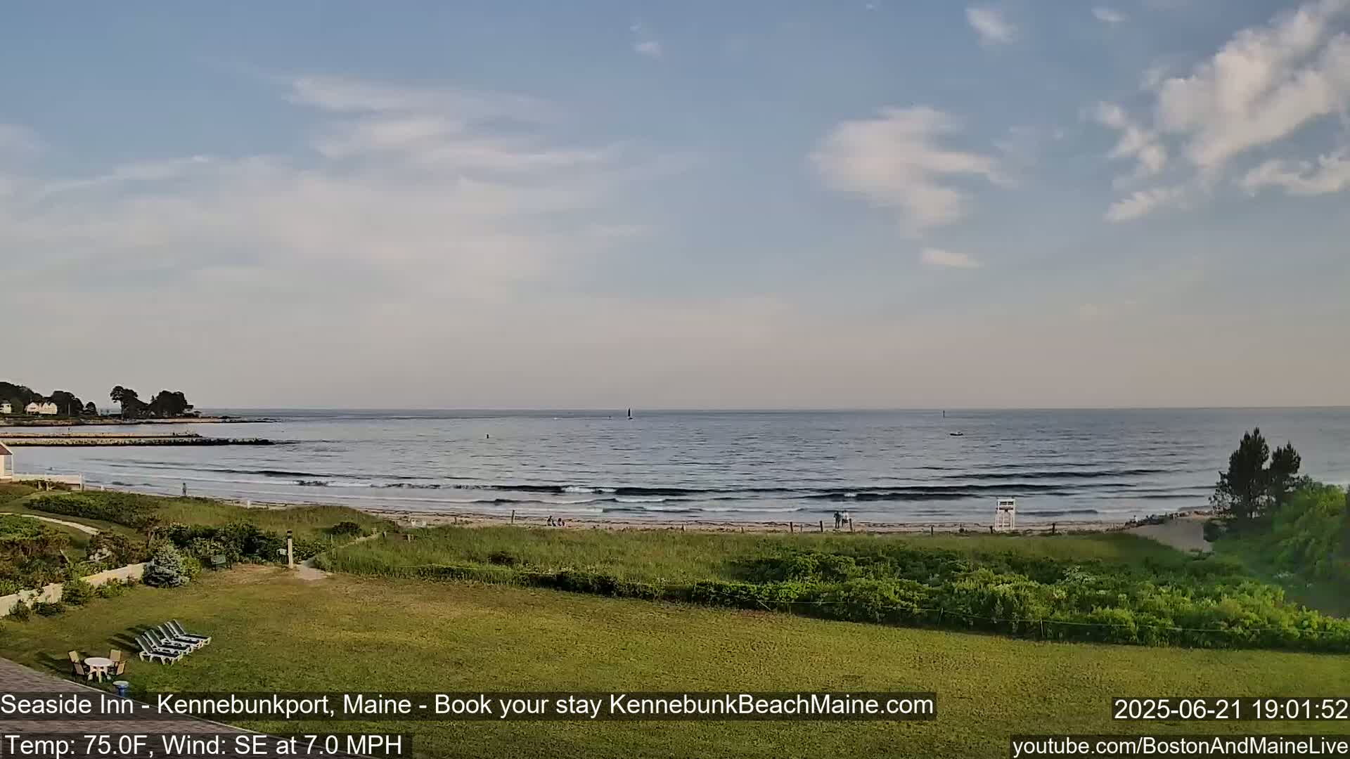Seaside Inn Kennebunk Beach Live Cam- Kennebunk, Maine, USA