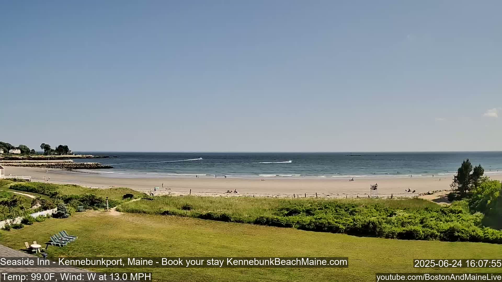 Seaside Inn Kennebunk Beach Live Cam- Kennebunk, Maine, USA