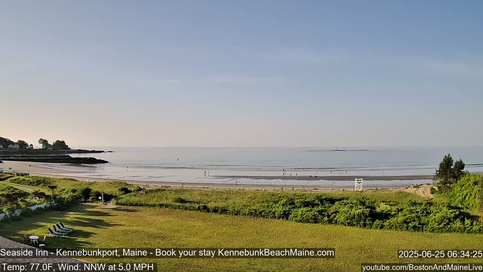 Seaside Inn Kennebunk Beach Live Cam- Kennebunk, Maine, USA