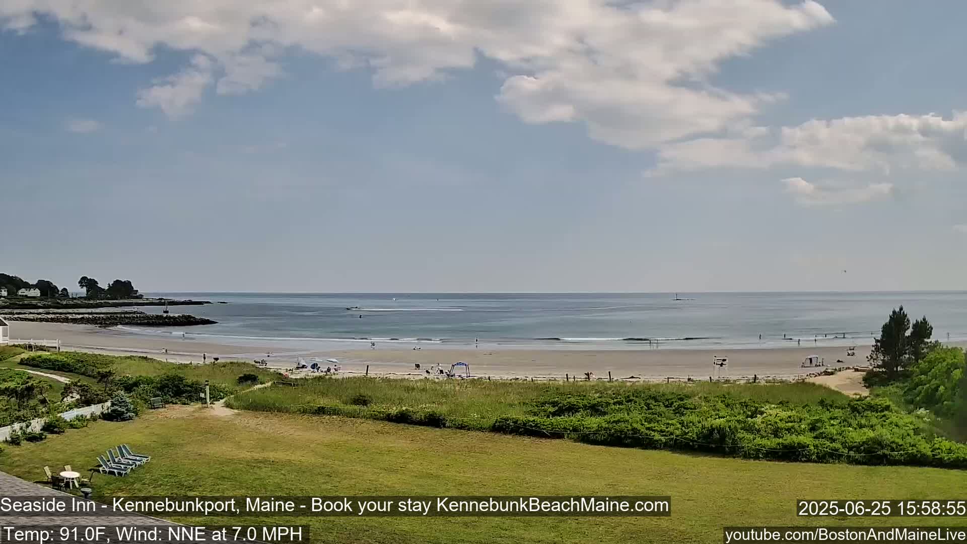 Seaside Inn Kennebunk Beach Live Cam- Kennebunk, Maine, USA