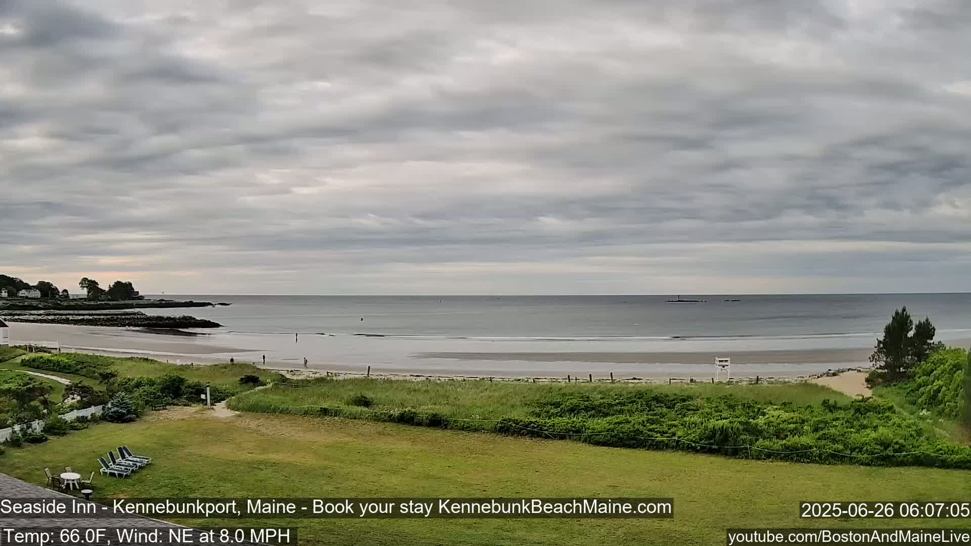 Seaside Inn Kennebunk Beach Live Cam- Kennebunk, Maine, USA