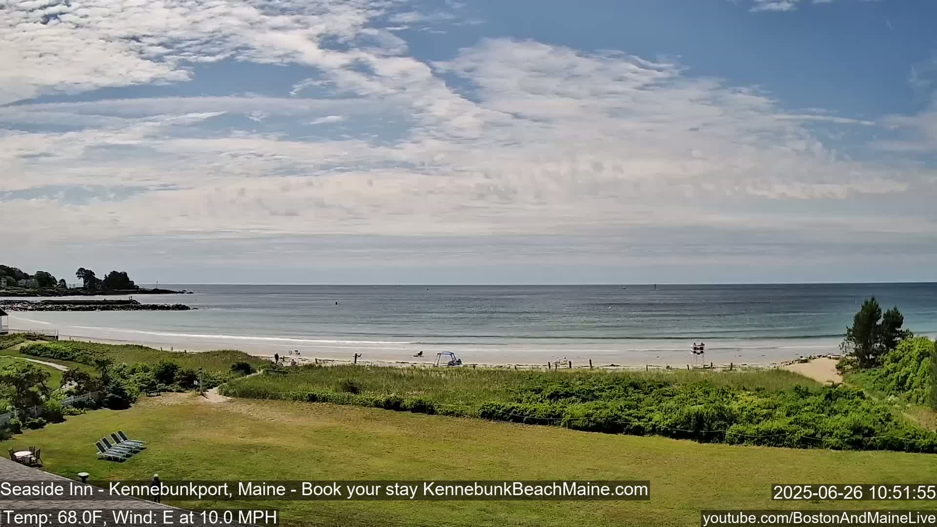 Seaside Inn Kennebunk Beach Live Cam- Kennebunk, Maine, USA
