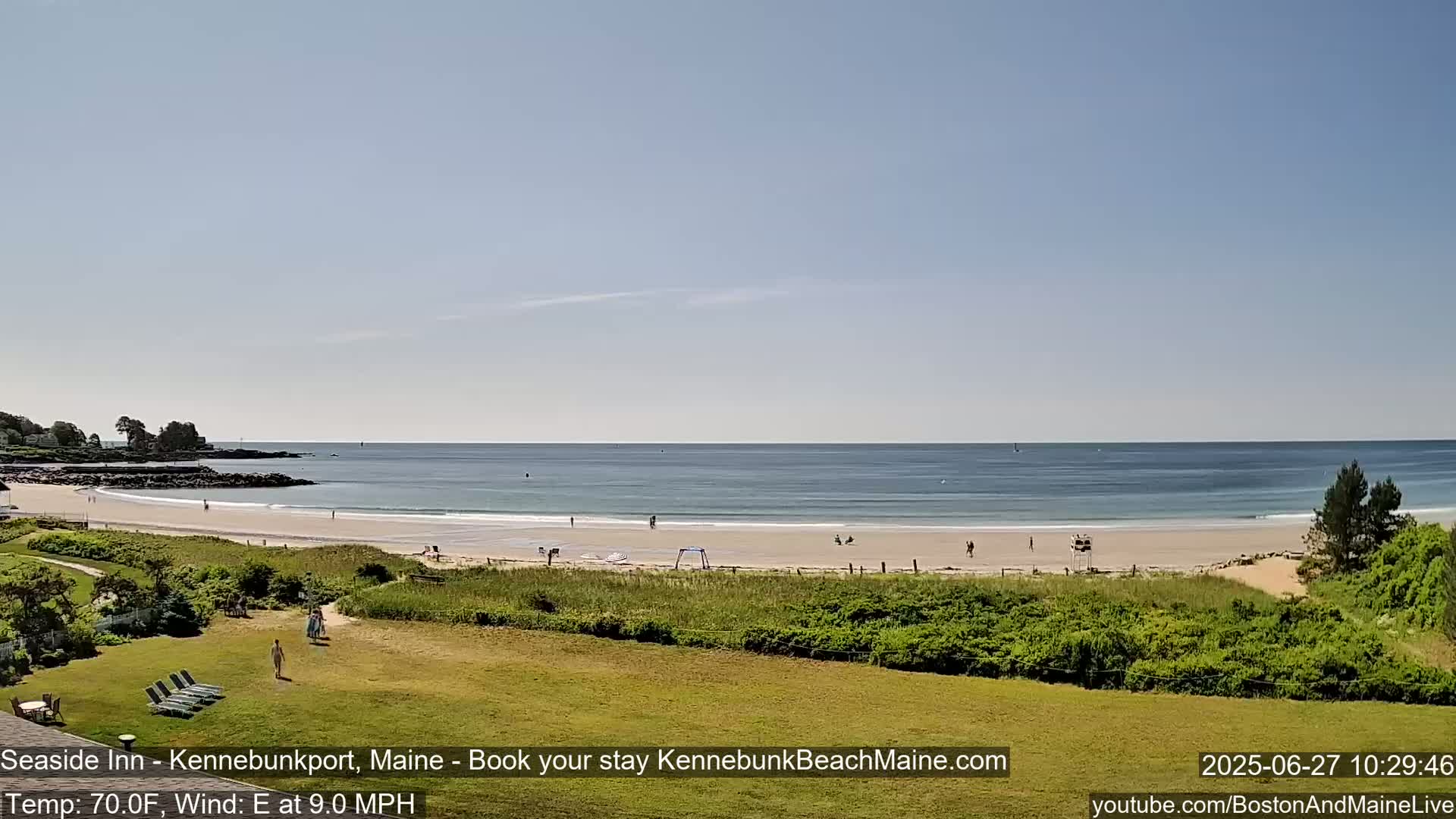 Seaside Inn Kennebunk Beach Live Cam- Kennebunk, Maine, USA