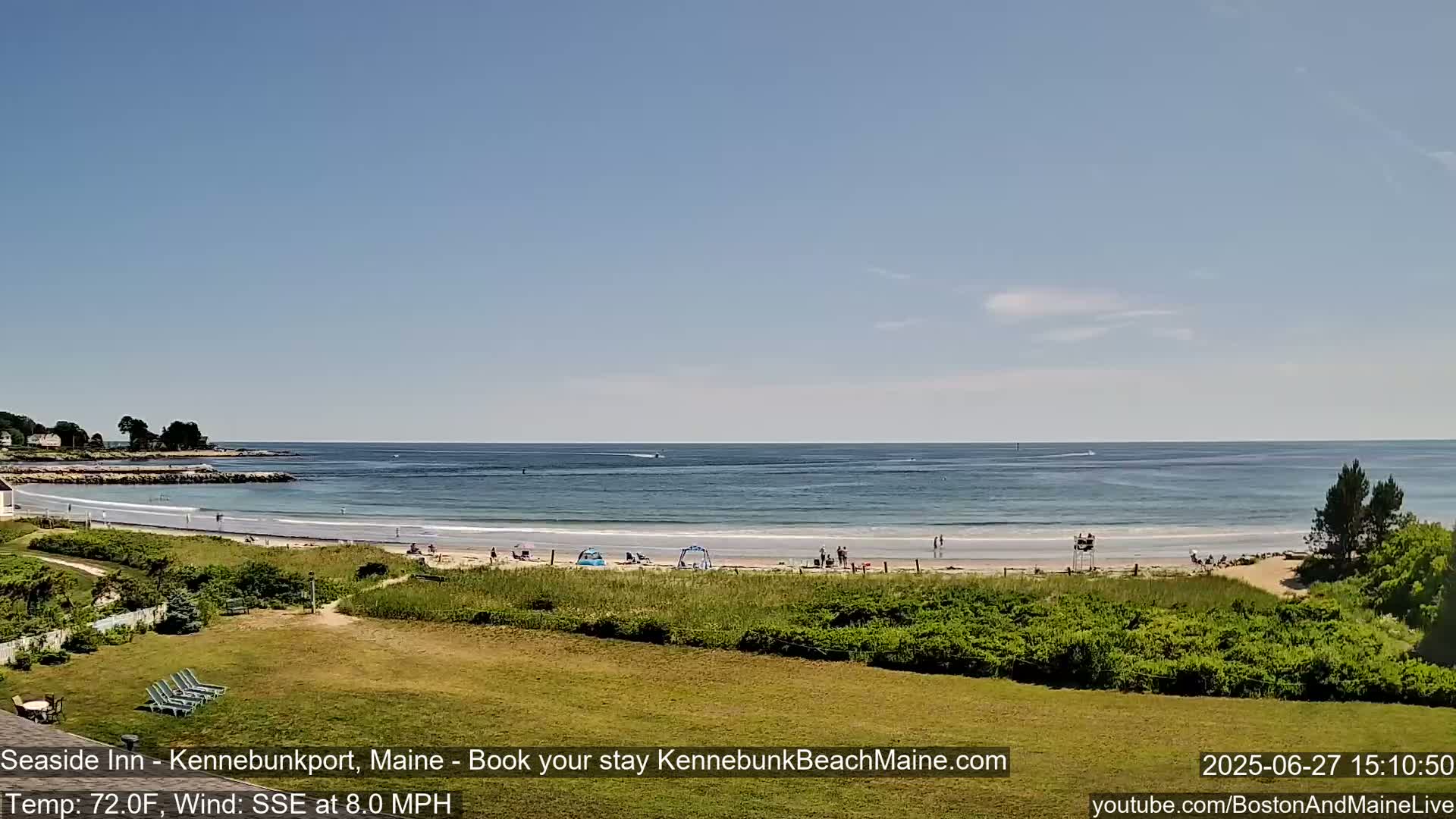 Seaside Inn Kennebunk Beach Live Cam- Kennebunk, Maine, USA