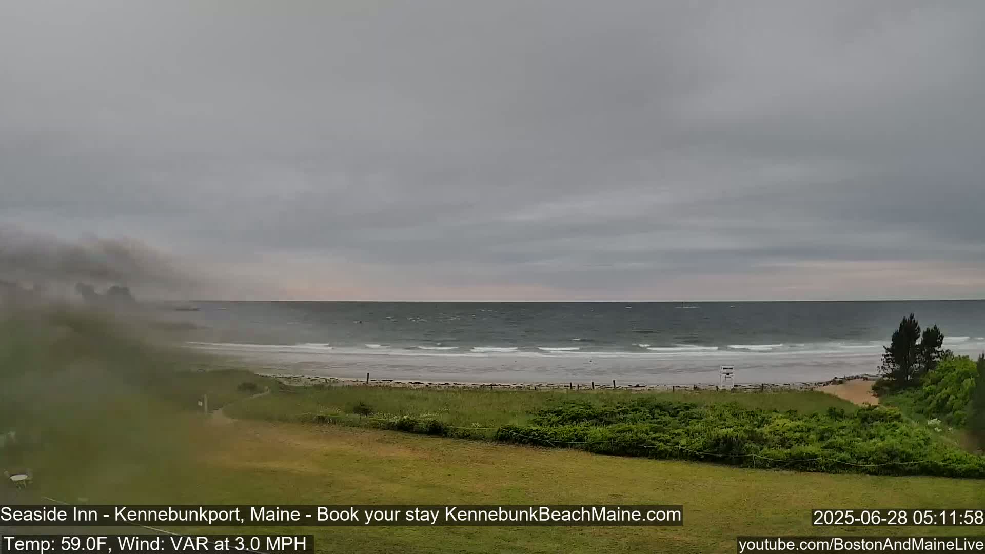 Seaside Inn Kennebunk Beach Live Cam- Kennebunk, Maine, USA