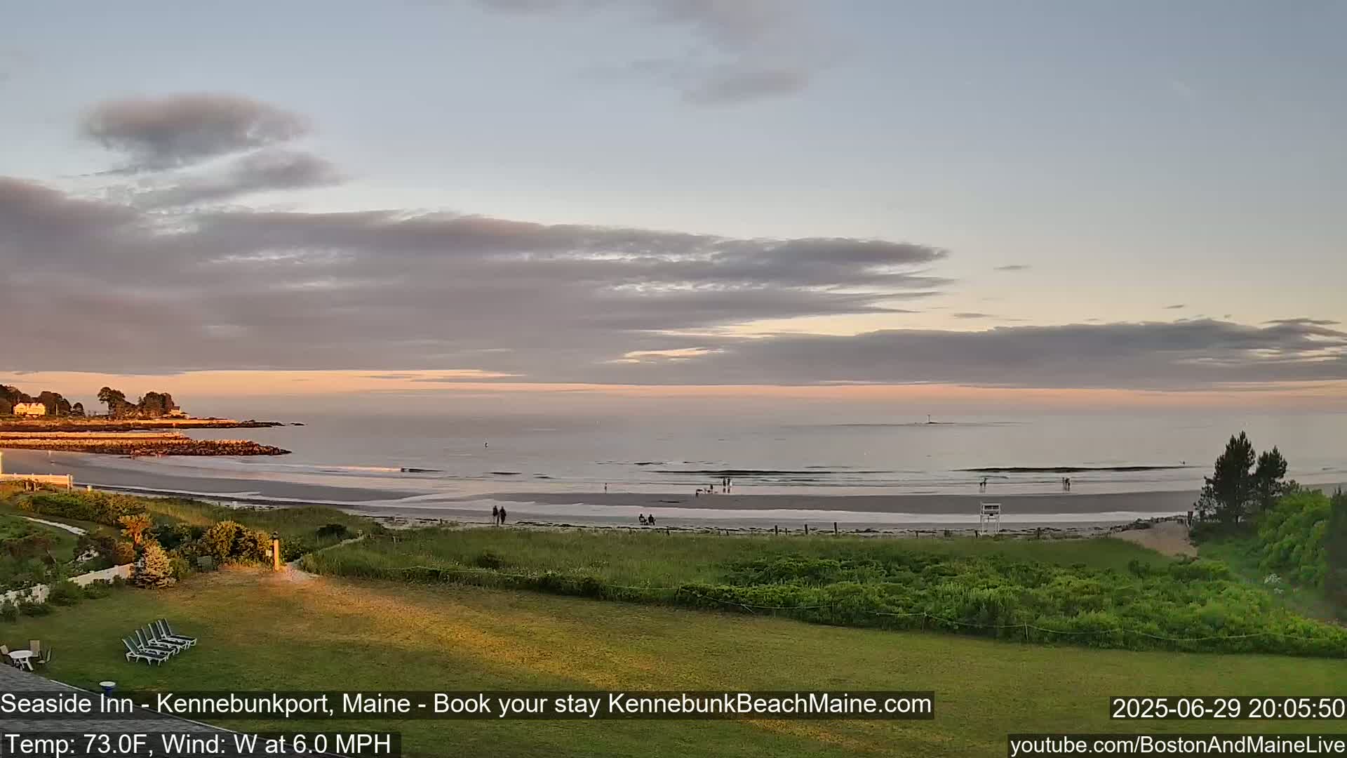 Seaside Inn Kennebunk Beach Live Cam- Kennebunk, Maine, USA