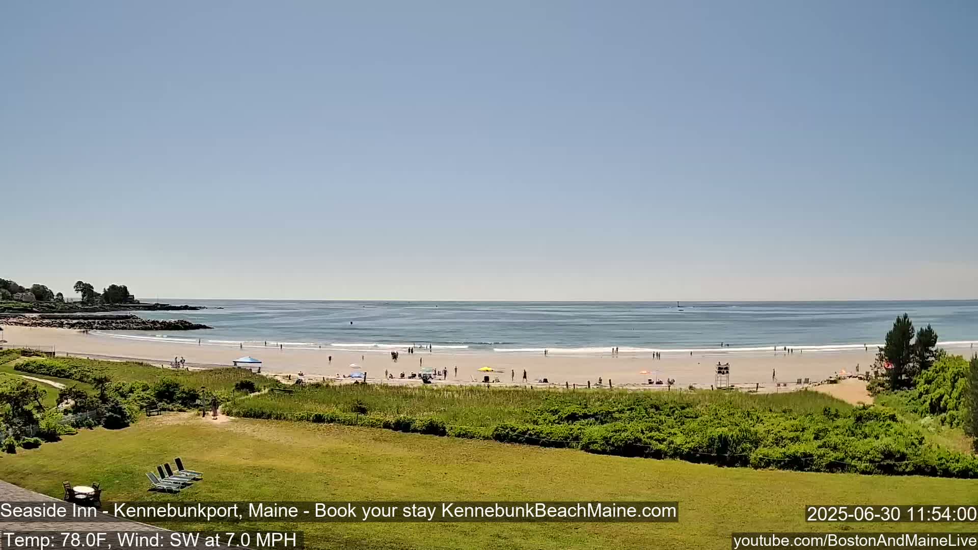 Seaside Inn Kennebunk Beach Live Cam- Kennebunk, Maine, USA