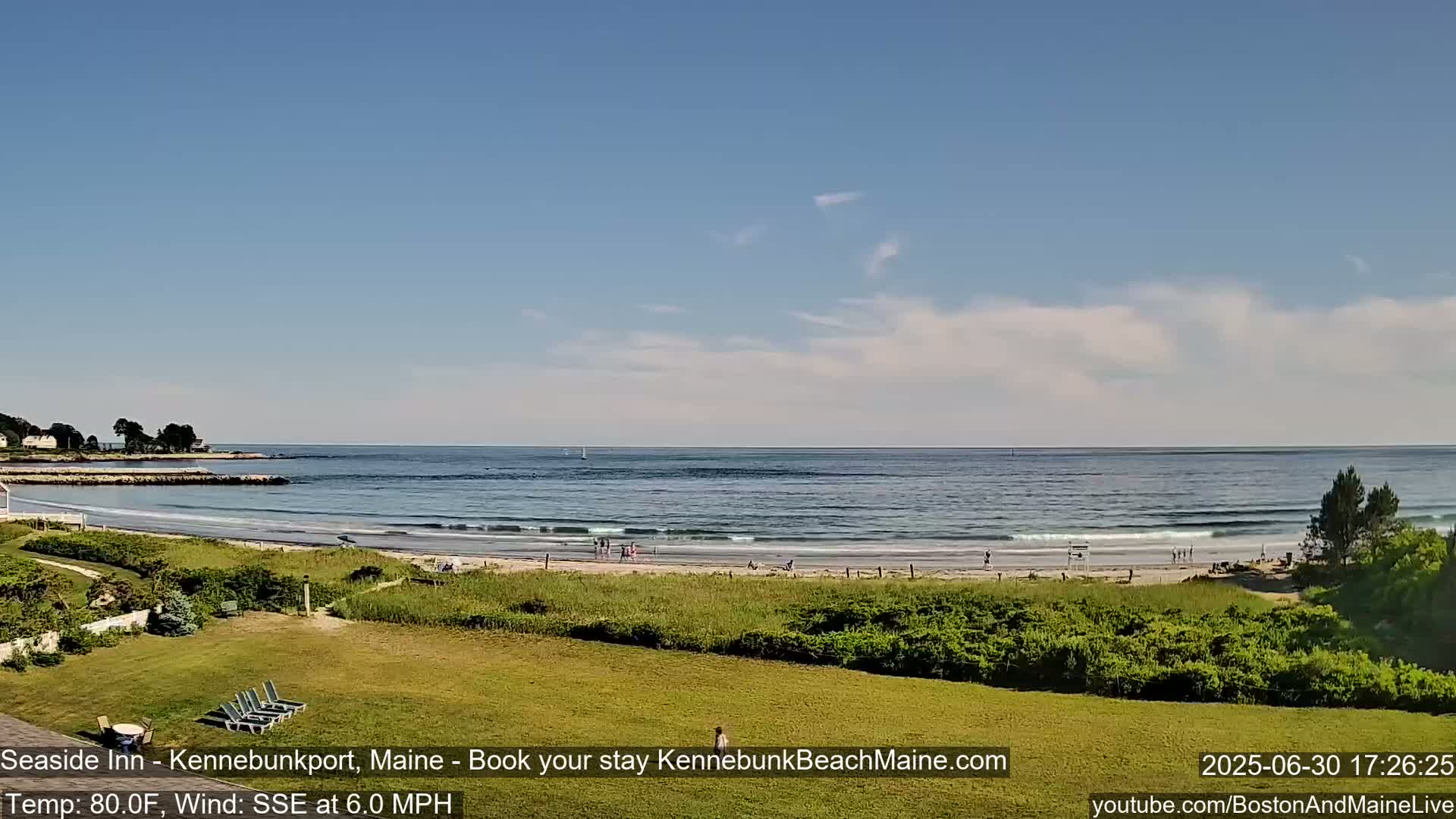 Seaside Inn Kennebunk Beach Live Cam- Kennebunk, Maine, USA