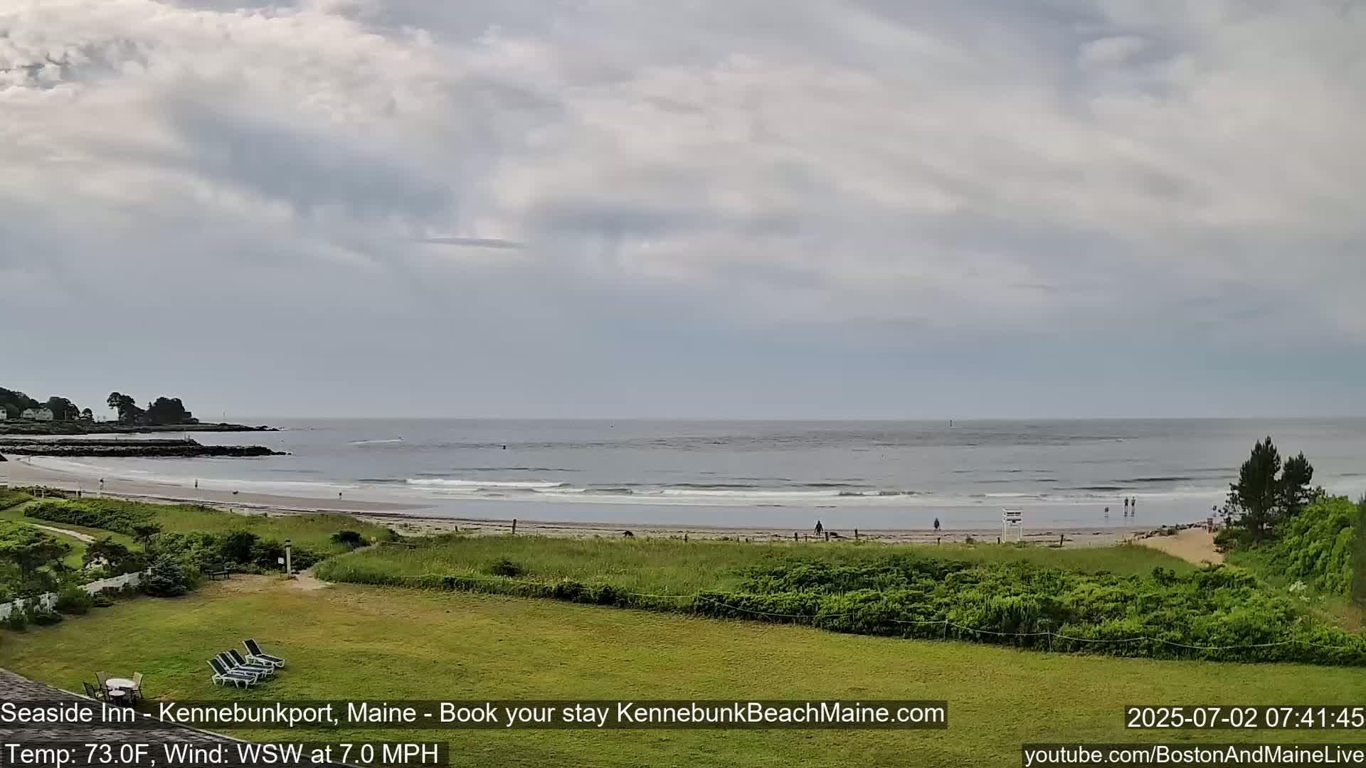 Seaside Inn Kennebunk Beach Live Cam- Kennebunk, Maine, USA