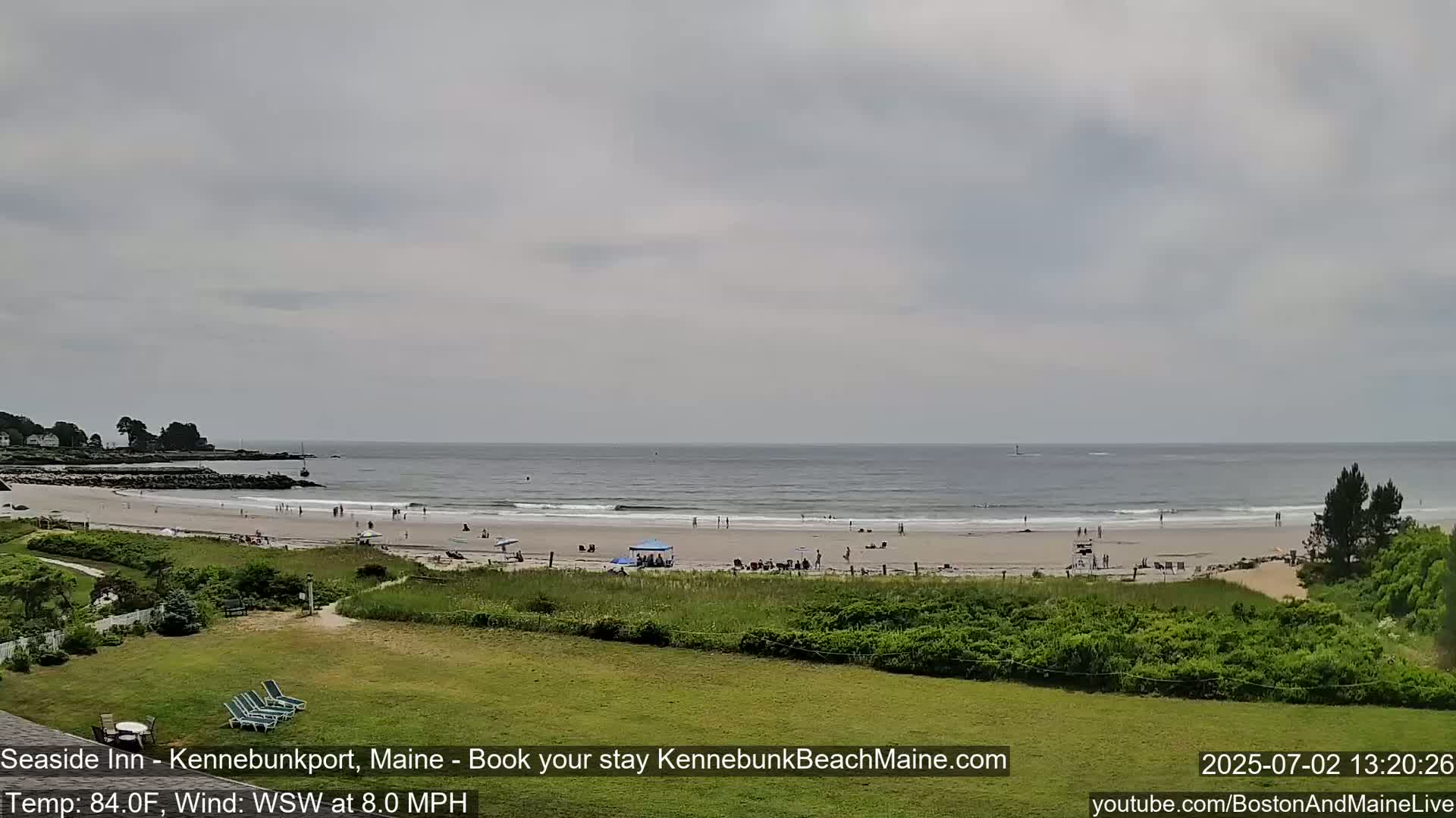 Seaside Inn Kennebunk Beach Live Cam- Kennebunk, Maine, USA