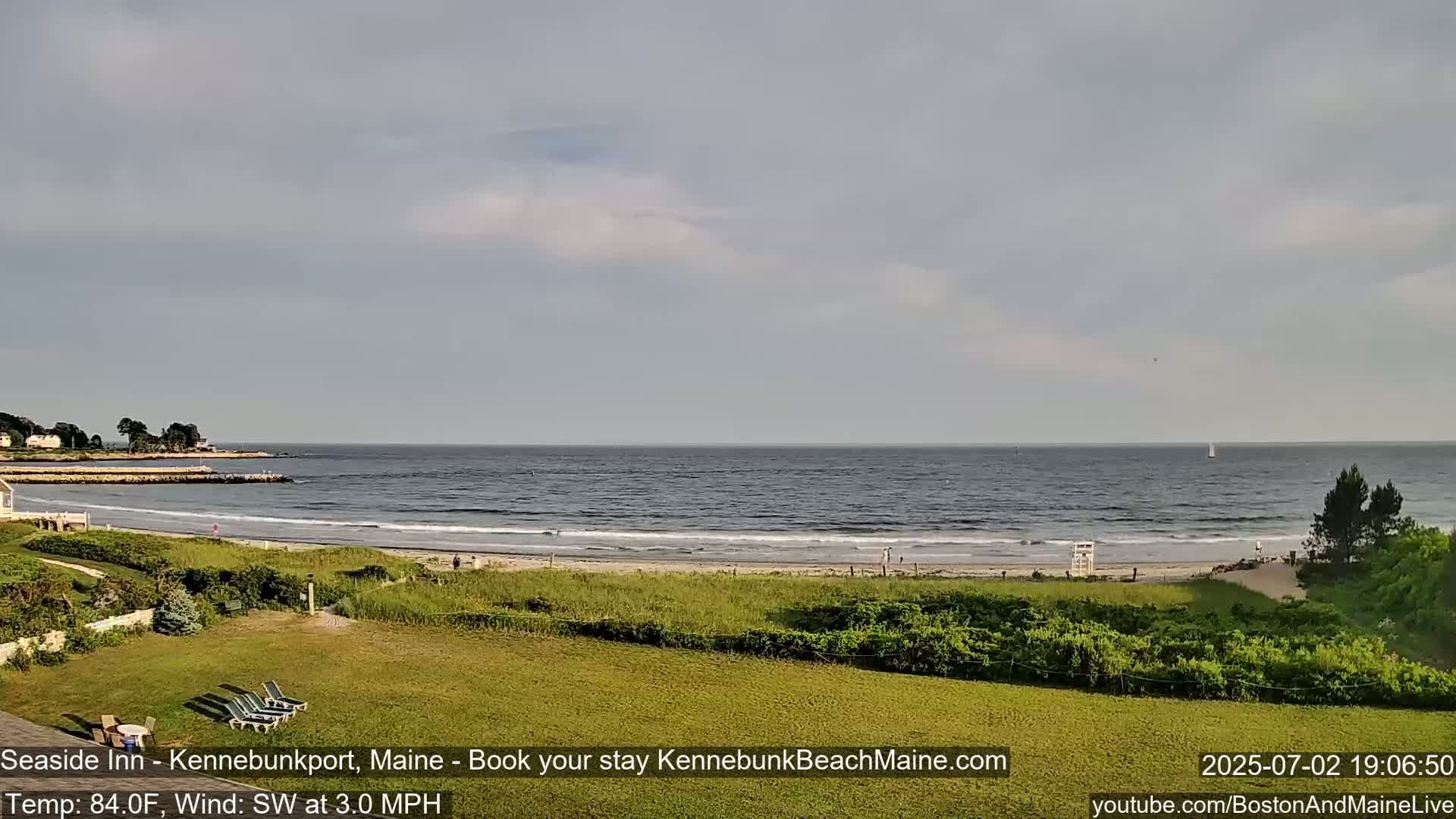 Seaside Inn Kennebunk Beach Live Cam- Kennebunk, Maine, USA