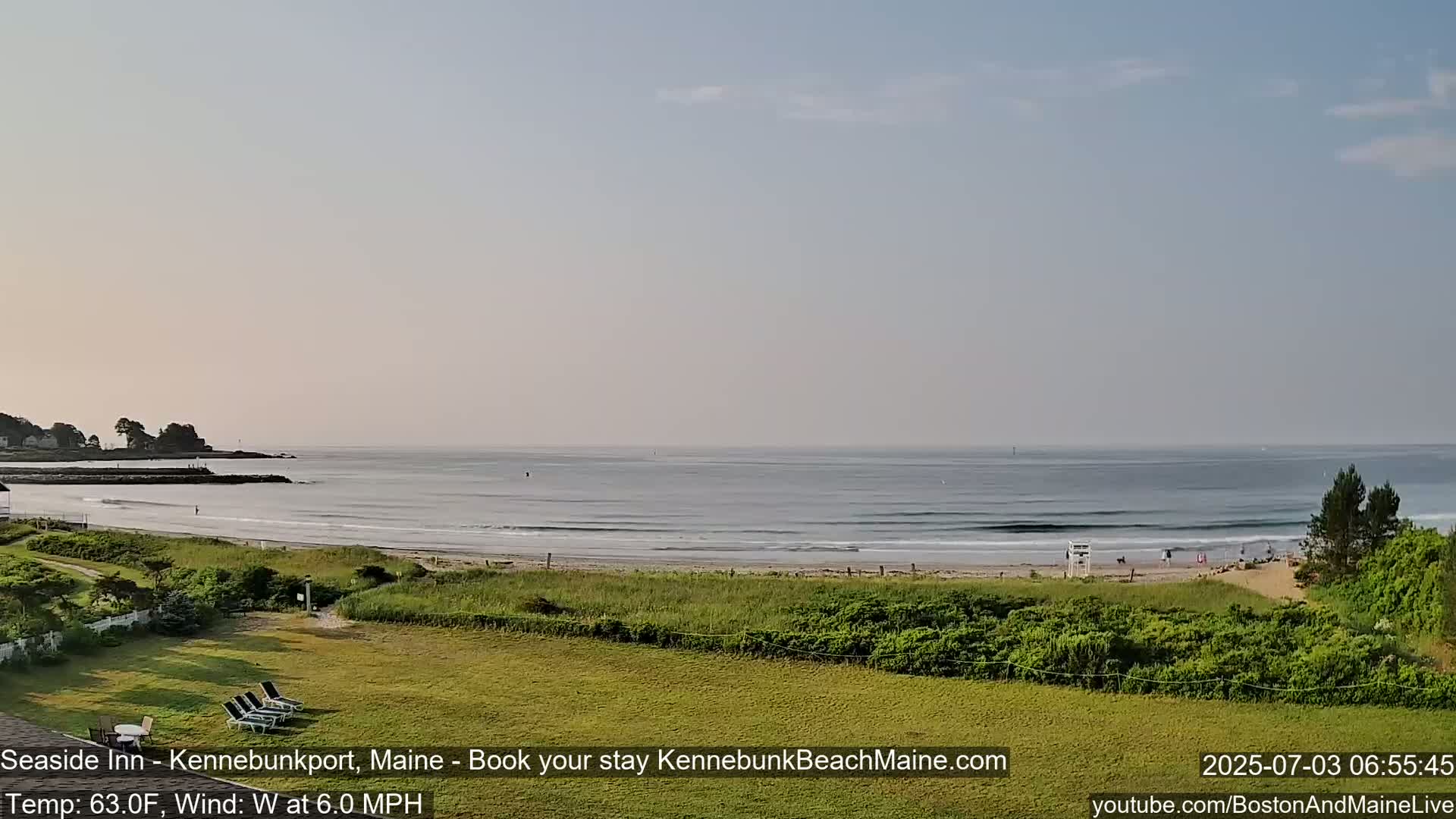 Seaside Inn Kennebunk Beach Live Cam- Kennebunk, Maine, USA