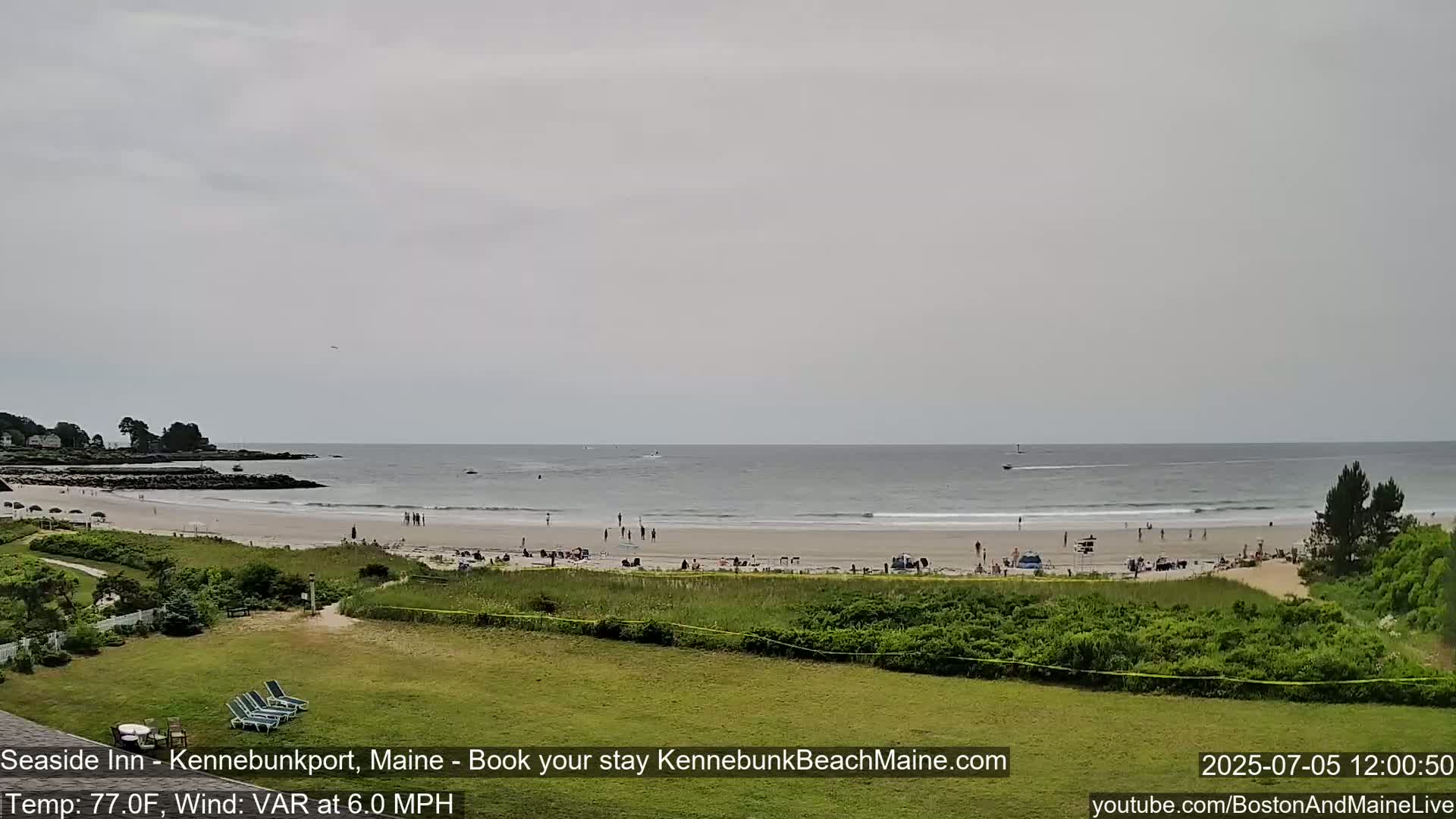 Seaside Inn Kennebunk Beach Live Cam- Kennebunk, Maine, USA