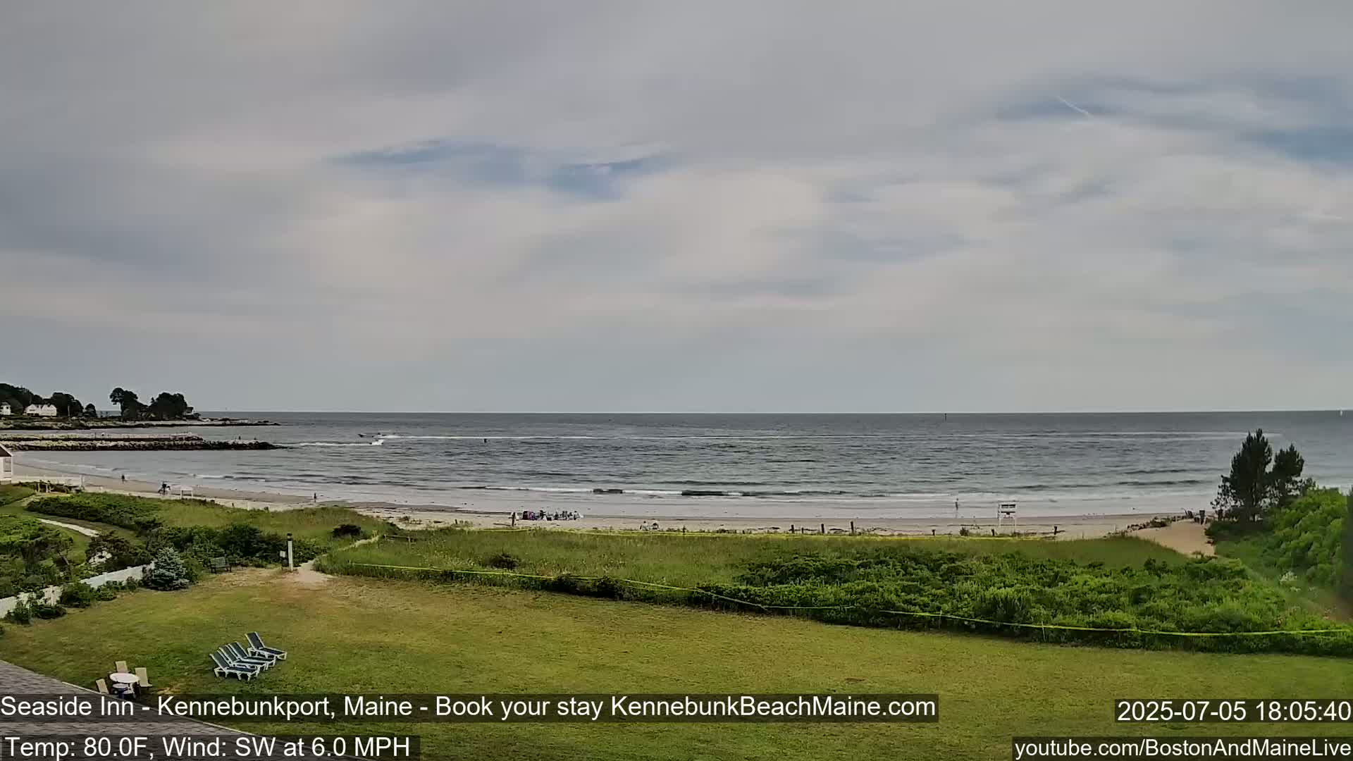 Seaside Inn Kennebunk Beach Live Cam- Kennebunk, Maine, USA