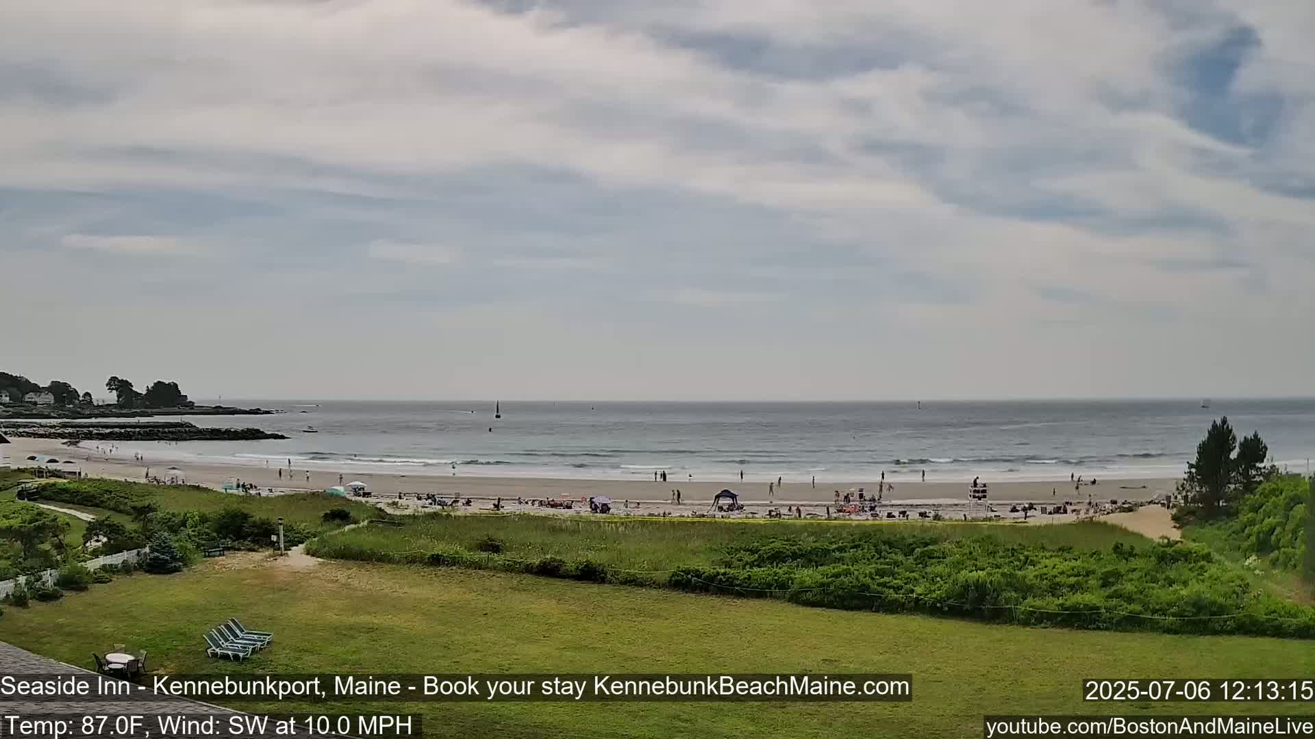 Seaside Inn Kennebunk Beach Live Cam- Kennebunk, Maine, USA