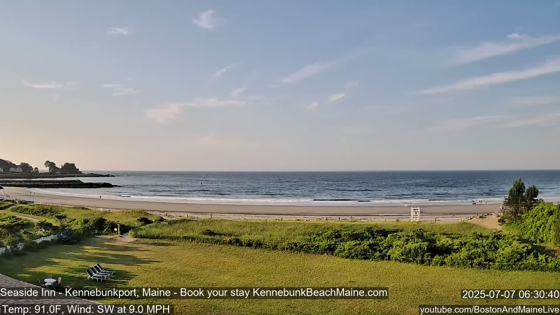Seaside Inn Kennebunk Beach Live Cam- Kennebunk, Maine, USA