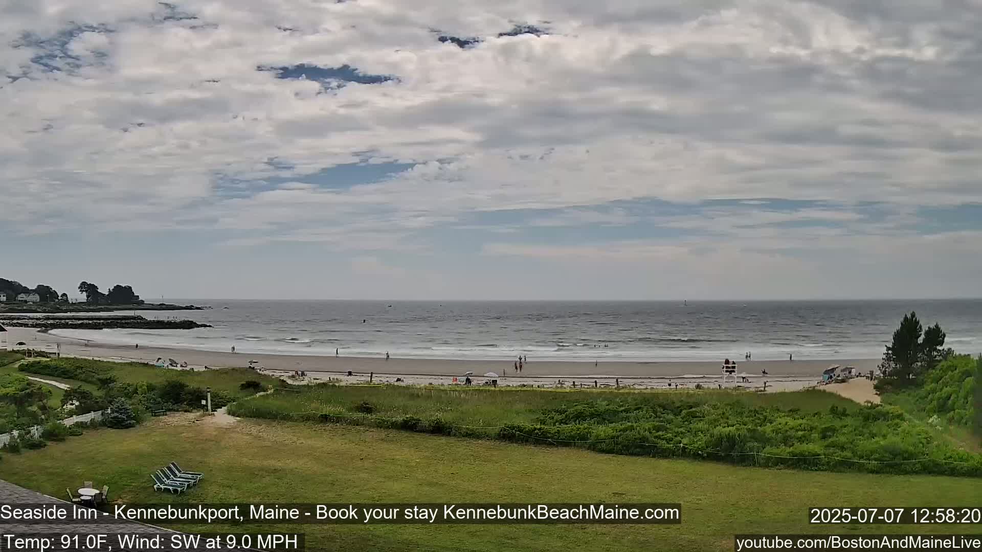 Seaside Inn Kennebunk Beach Live Cam- Kennebunk, Maine, USA
