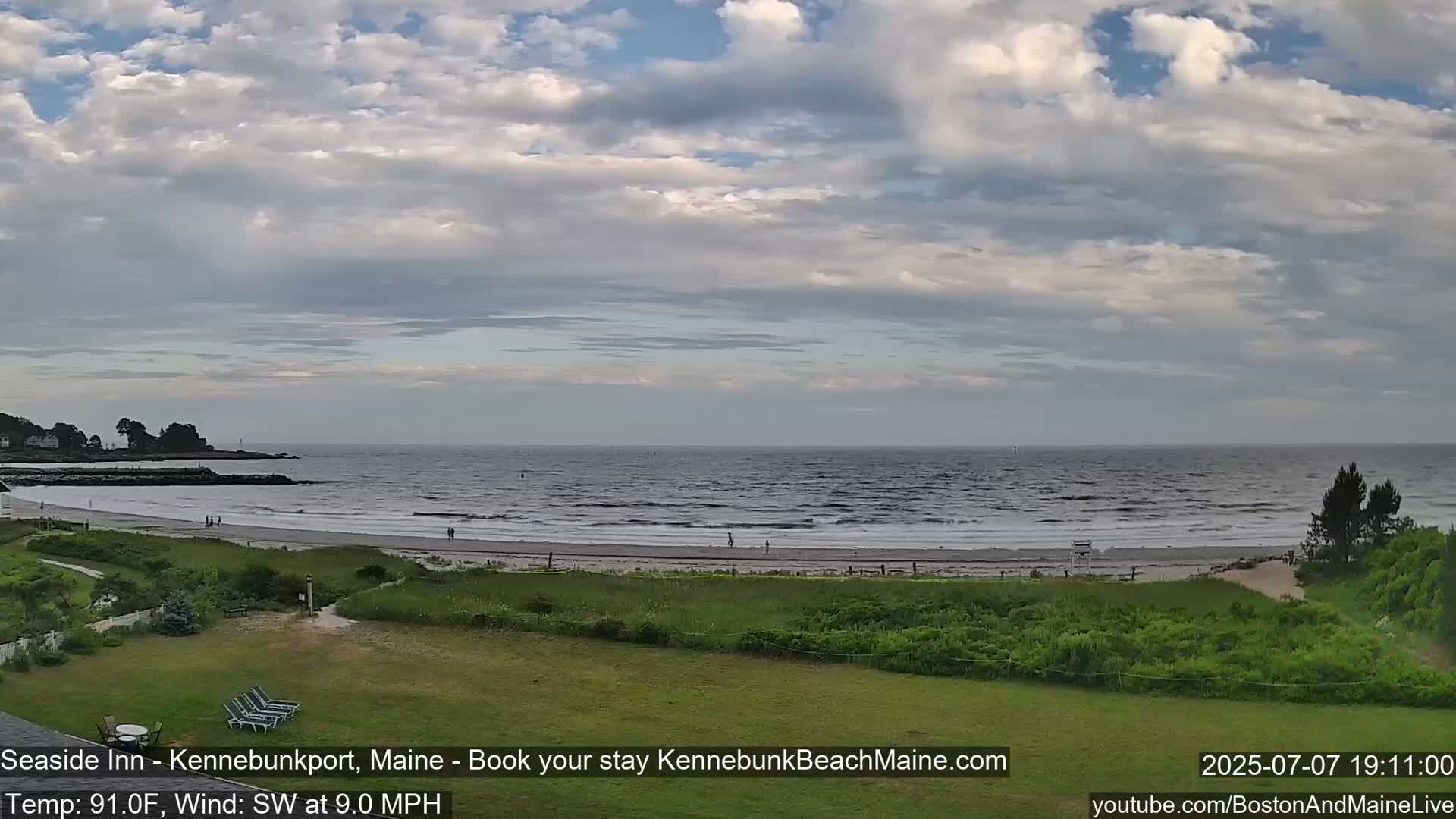 Seaside Inn Kennebunk Beach Live Cam- Kennebunk, Maine, USA