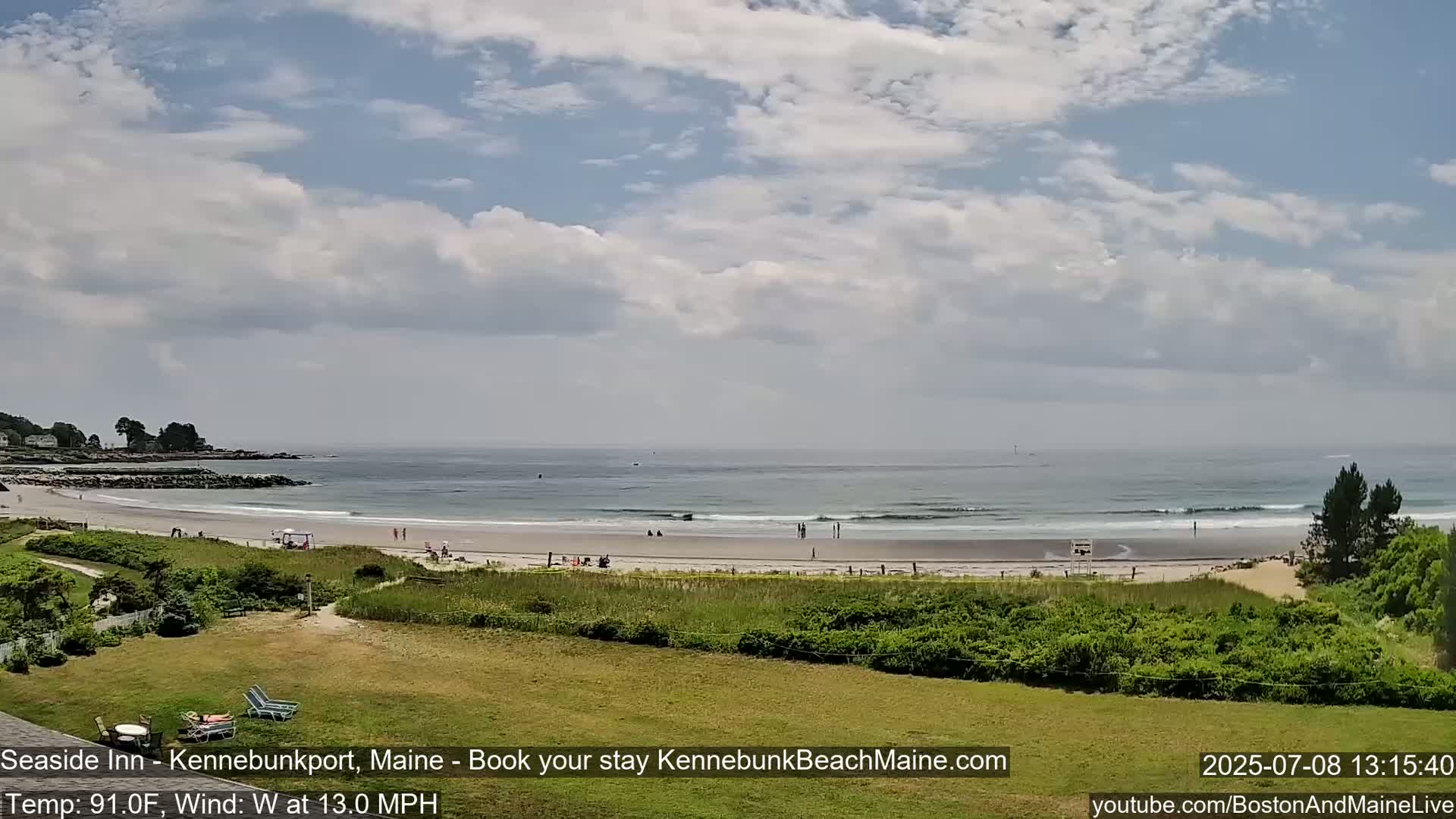 Seaside Inn Kennebunk Beach Live Cam- Kennebunk, Maine, USA