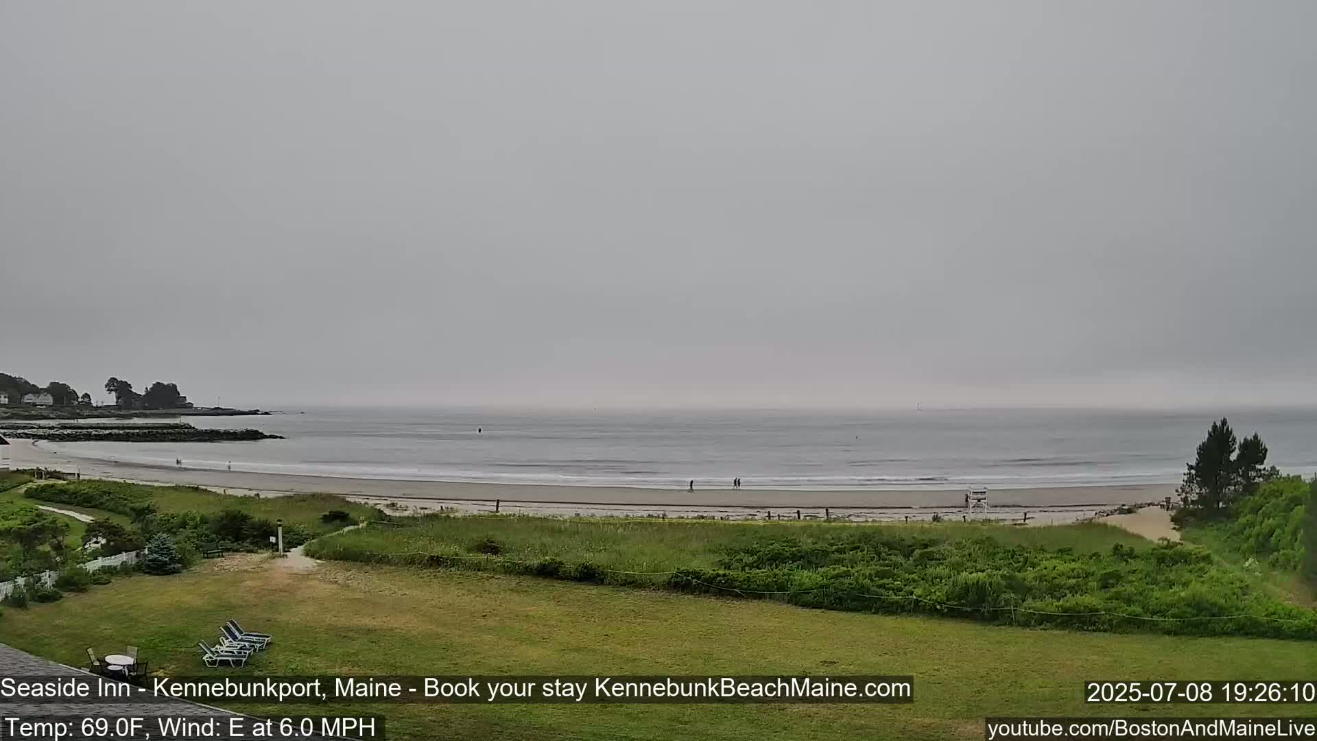 Seaside Inn Kennebunk Beach Live Cam- Kennebunk, Maine, USA