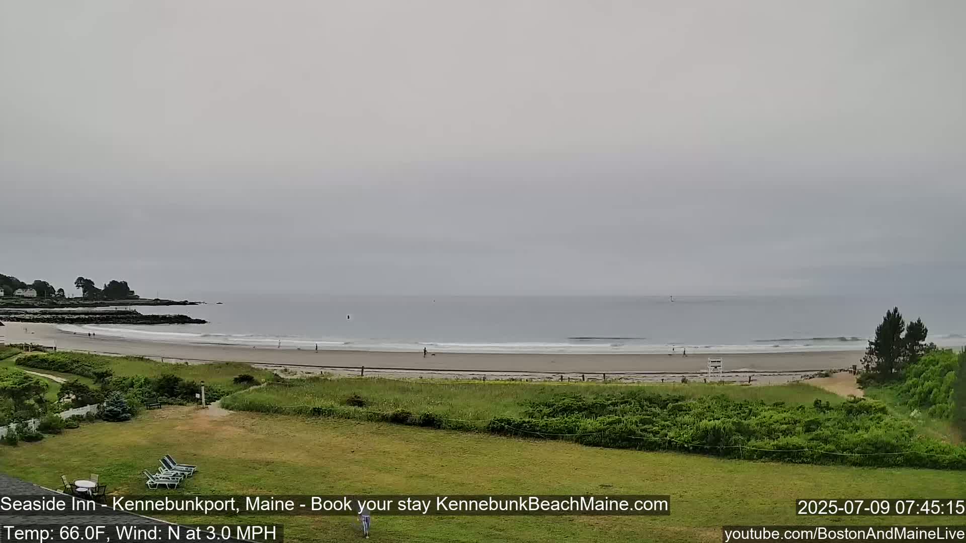 Seaside Inn Kennebunk Beach Live Cam- Kennebunk, Maine, USA