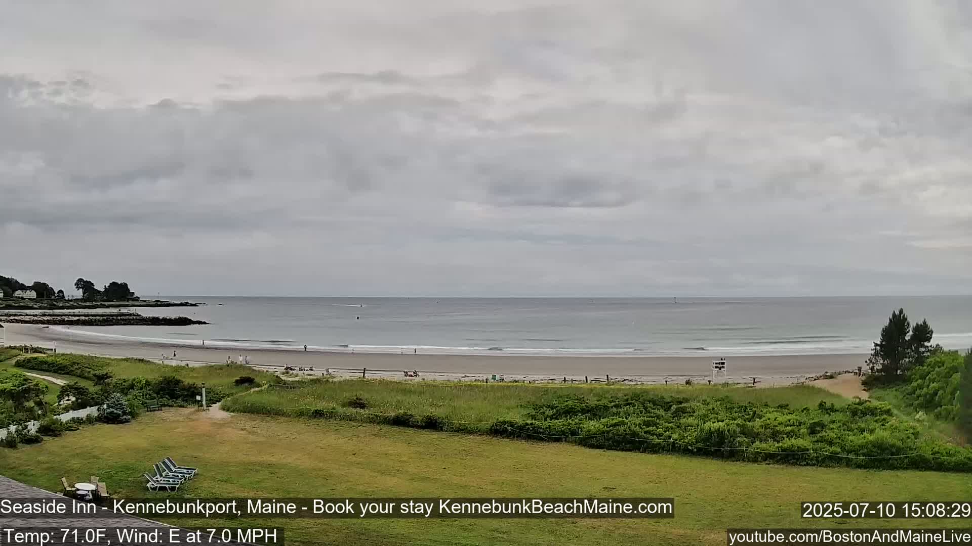 Seaside Inn Kennebunk Beach Live Cam- Kennebunk, Maine, USA