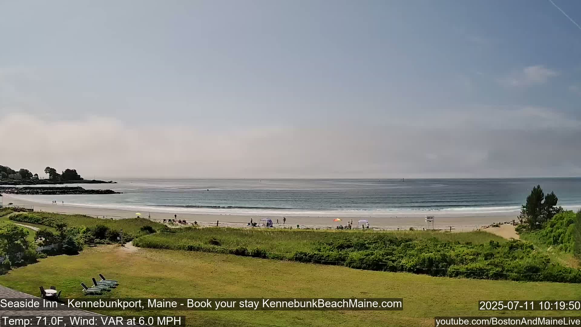 Seaside Inn Kennebunk Beach Live Cam- Kennebunk, Maine, USA