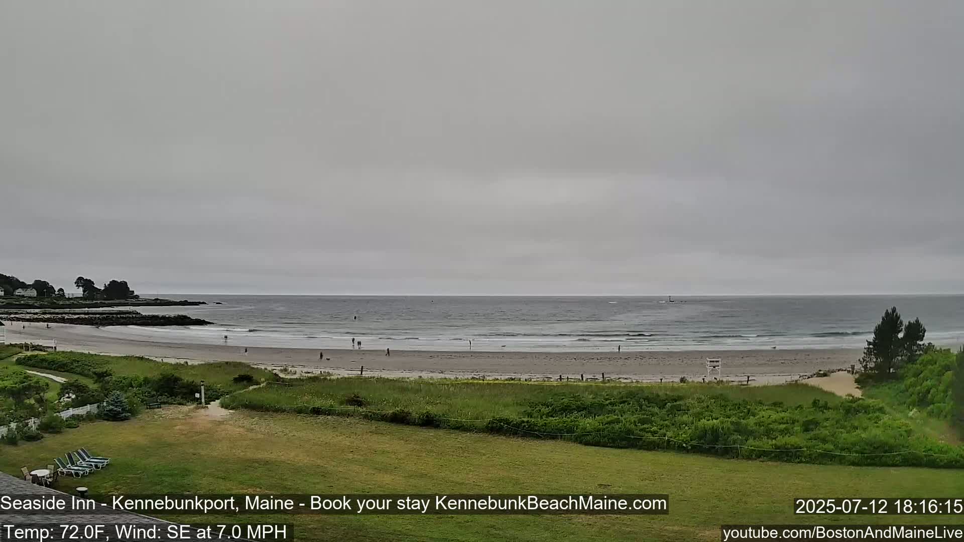 Seaside Inn Kennebunk Beach Live Cam- Kennebunk, Maine, USA