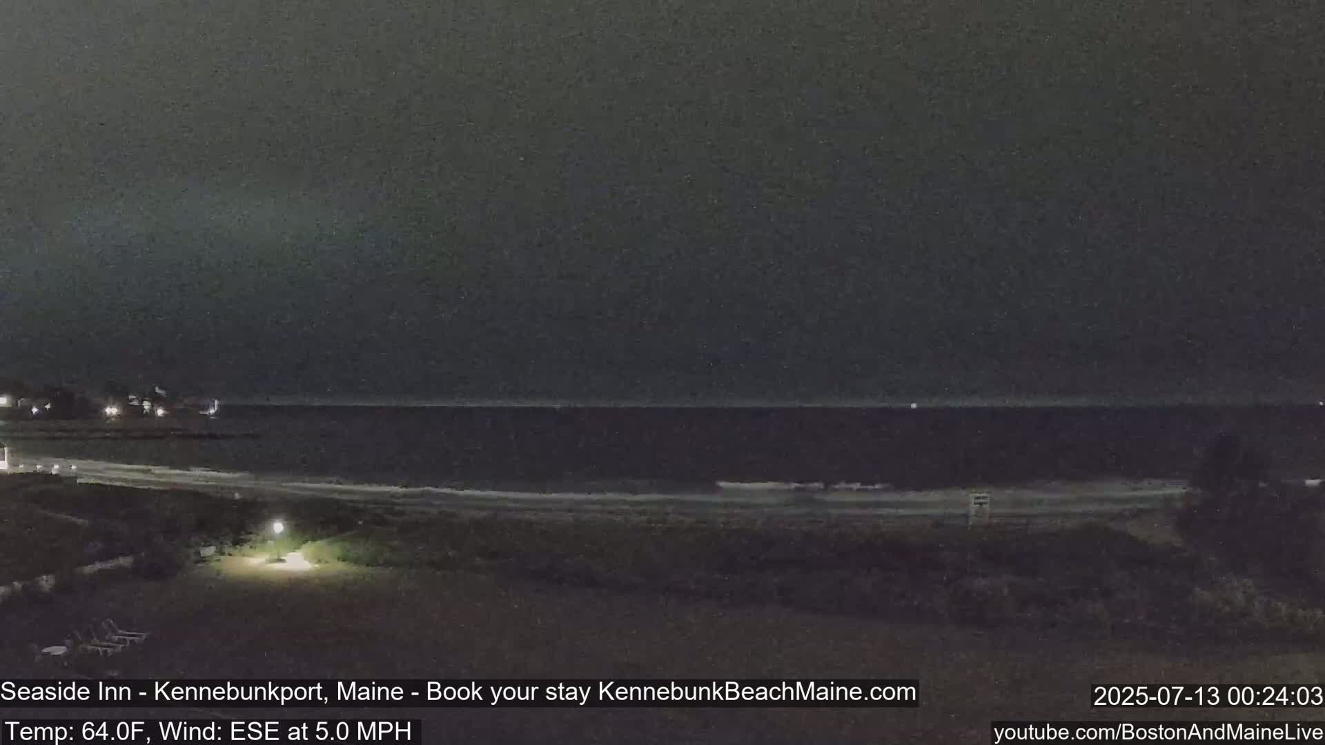 Seaside Inn Kennebunk Beach Live Cam- Kennebunk, Maine, USA