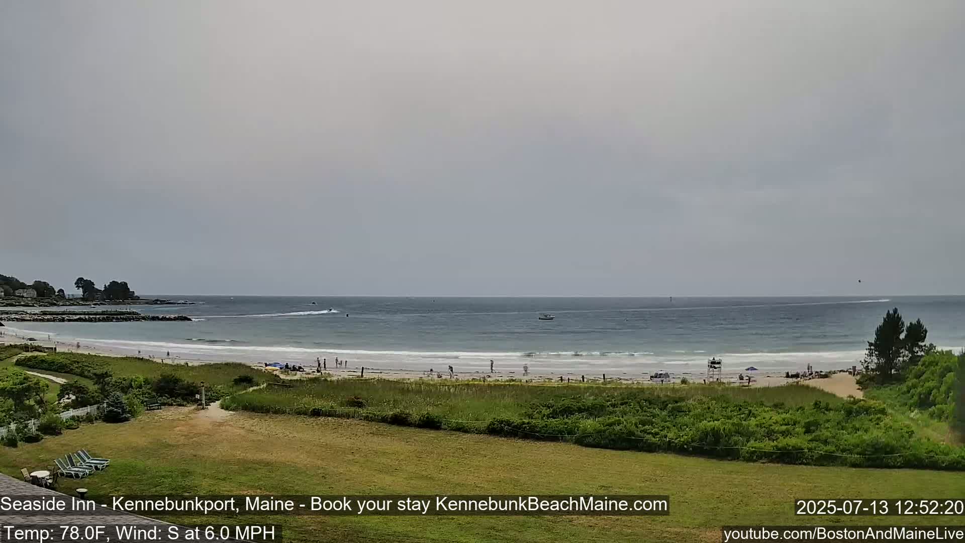 Seaside Inn Kennebunk Beach Live Cam- Kennebunk, Maine, USA