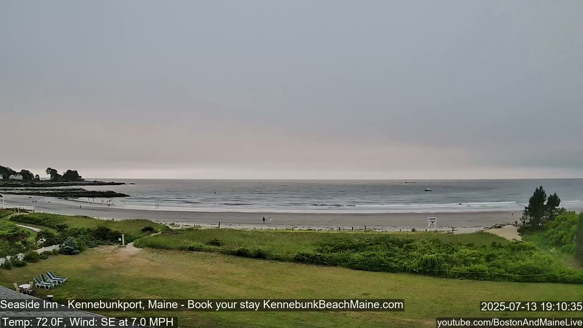 Seaside Inn Kennebunk Beach Live Cam- Kennebunk, Maine, USA