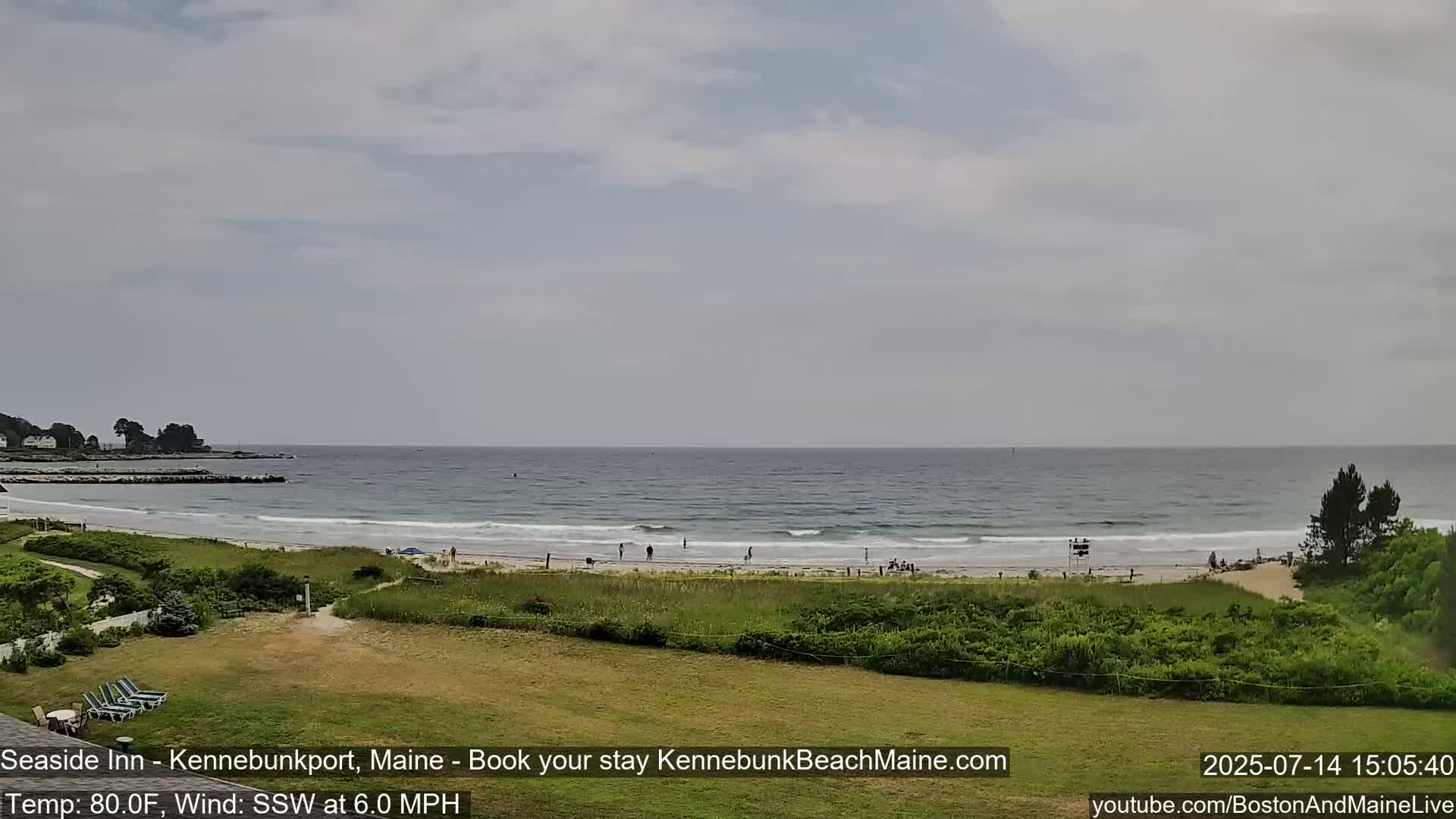 Seaside Inn Kennebunk Beach Live Cam- Kennebunk, Maine, USA