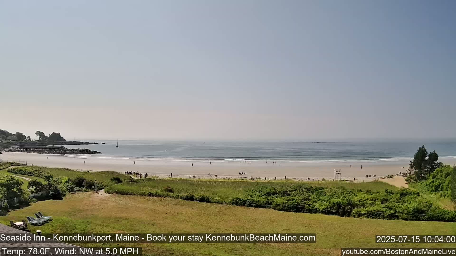 Seaside Inn Kennebunk Beach Live Cam- Kennebunk, Maine, USA