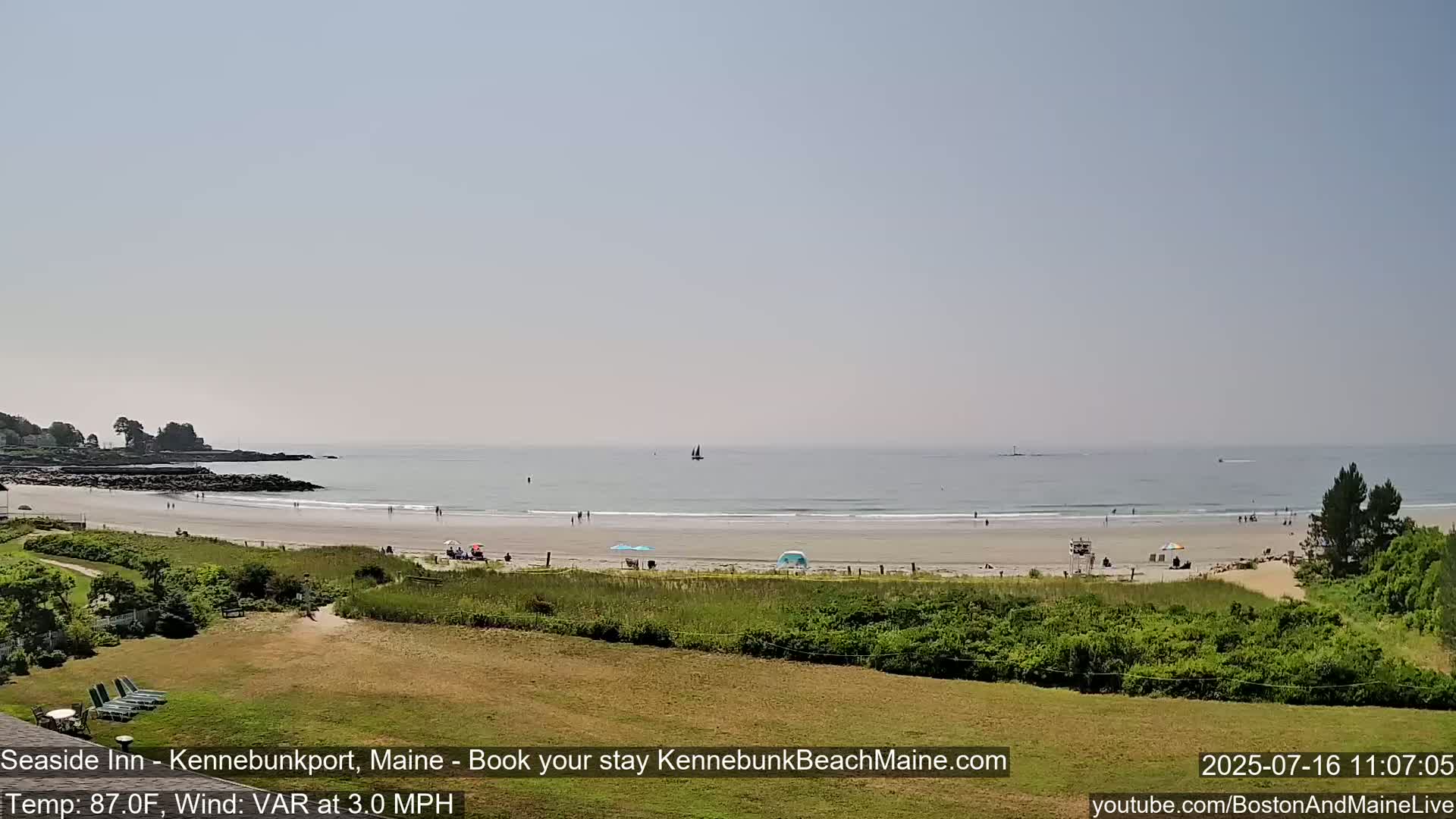 Seaside Inn Kennebunk Beach Live Cam- Kennebunk, Maine, USA
