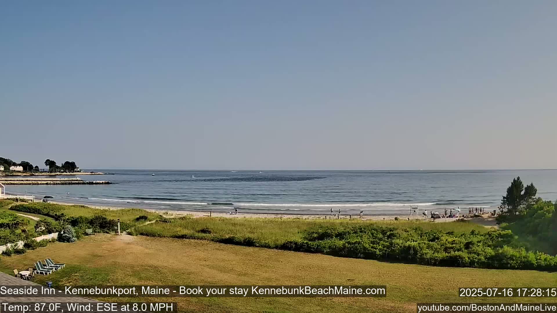Seaside Inn Kennebunk Beach Live Cam- Kennebunk, Maine, USA